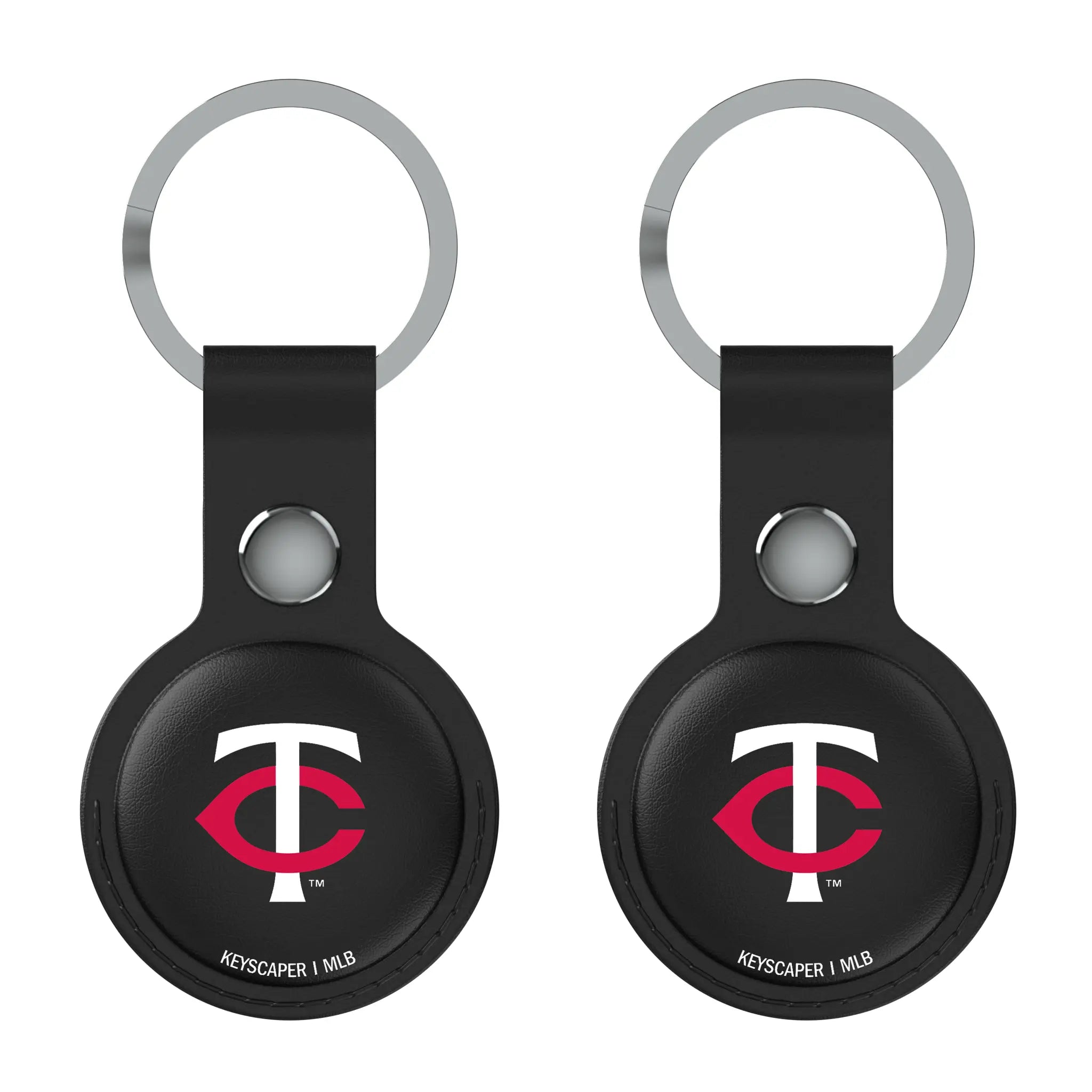 Minnesota Twins Insignia Black Airtag Holder 2-Pack