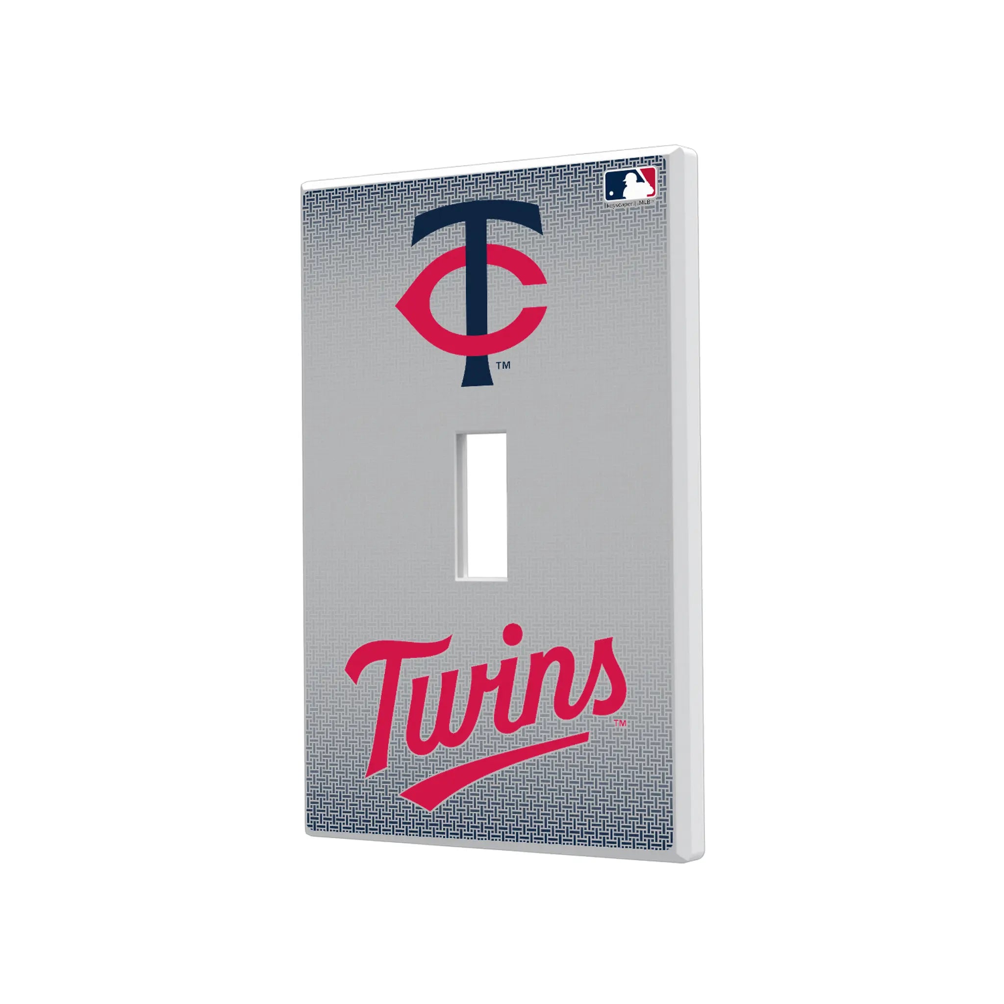 Minnesota Twins Linen Hidden-Screw Light Switch Plate