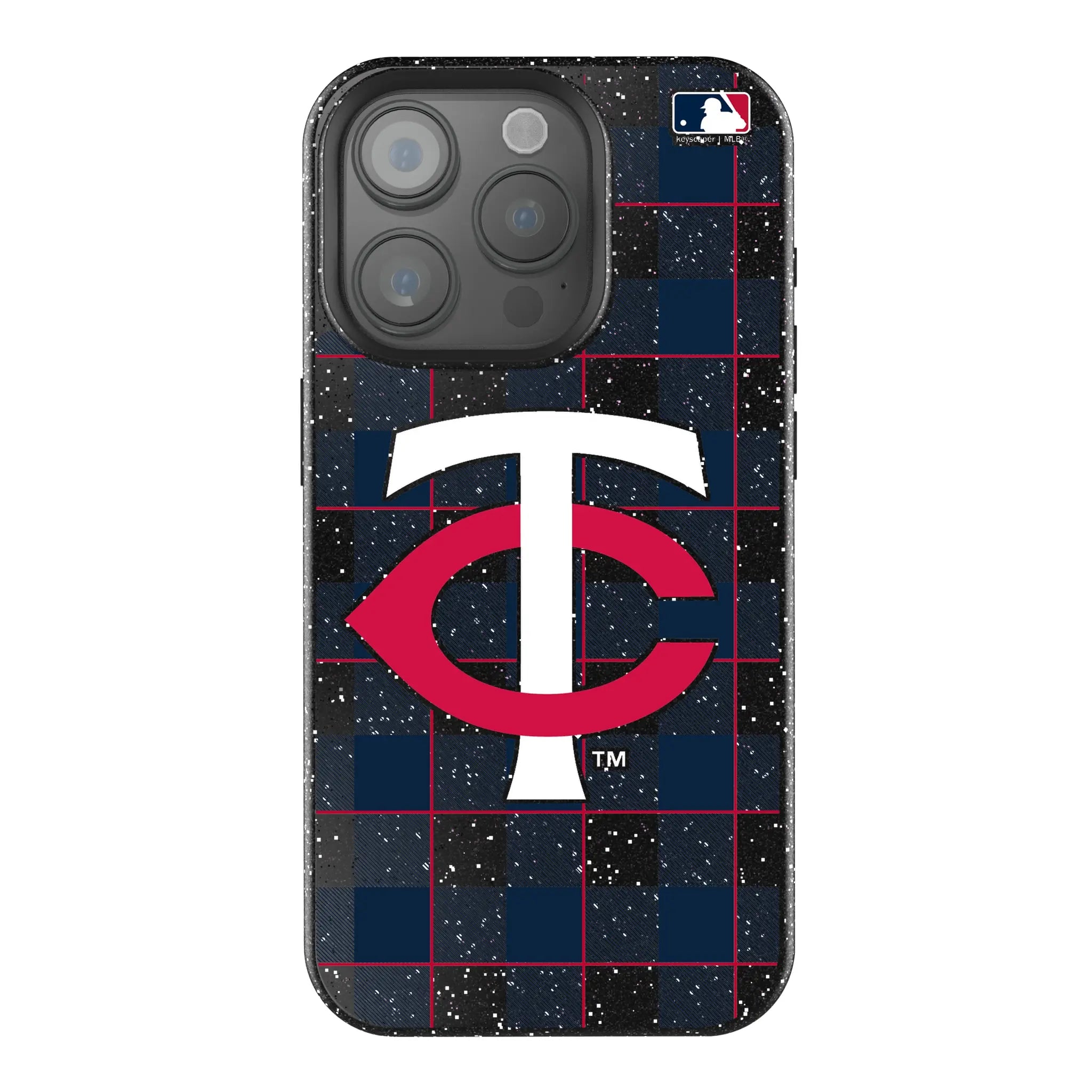 Minnesota Twins Plaid Bling Phone Case