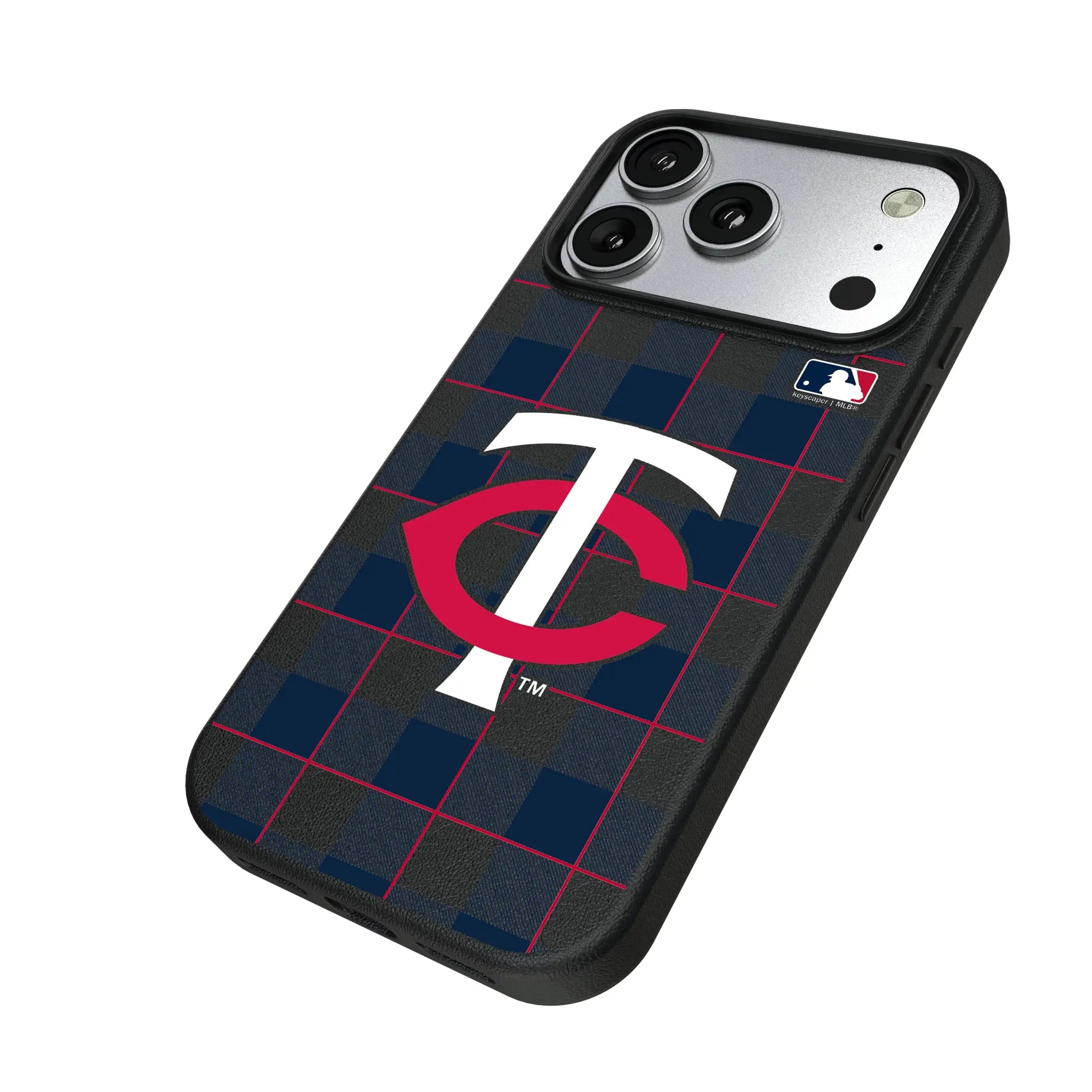 Minnesota Twins Plaid MagSafe Compatible Phone Case for Apple iPhone