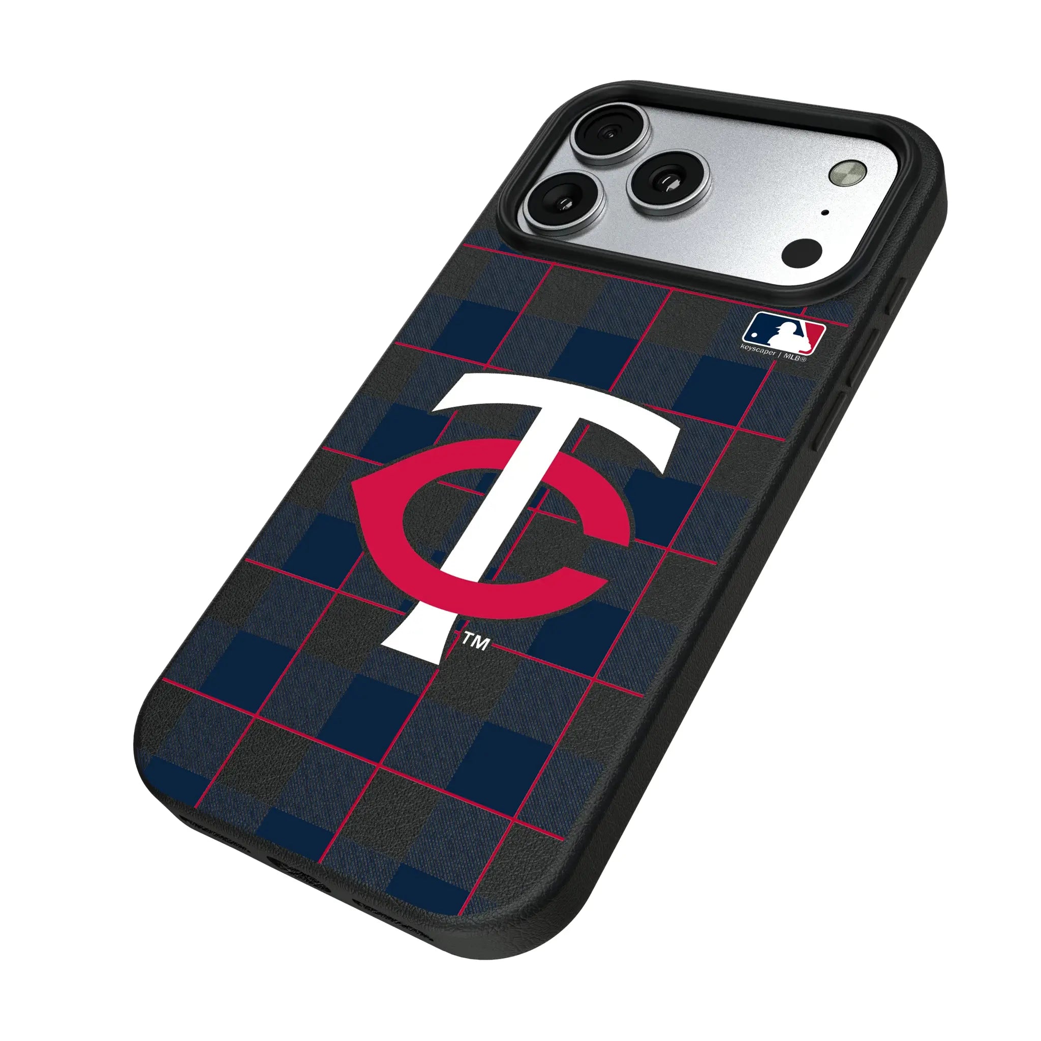 Minnesota Twins Plaid MagSafe Compatible Phone Case for Apple iPhone
