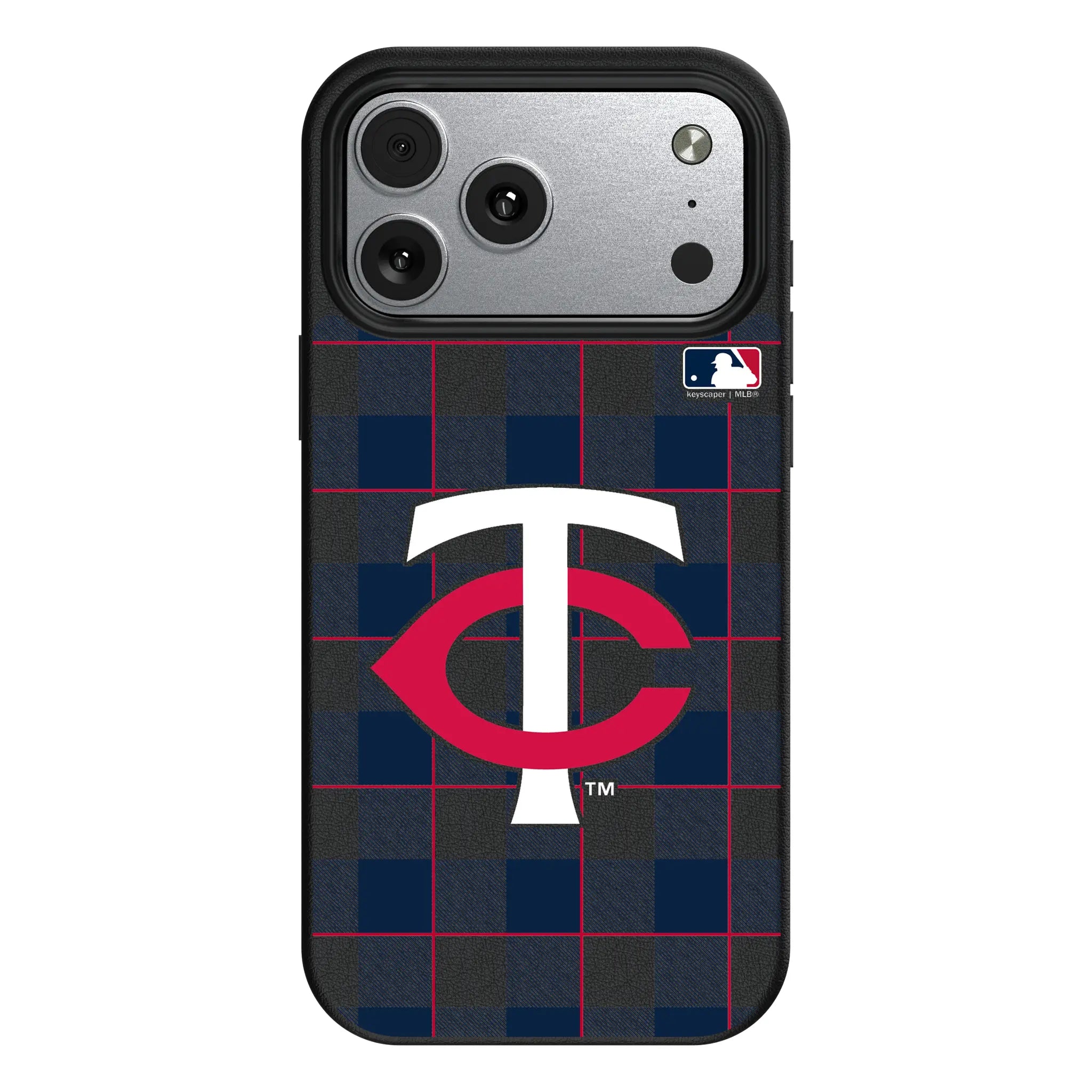 Minnesota Twins Plaid MagSafe Compatible Phone Case for Apple iPhone