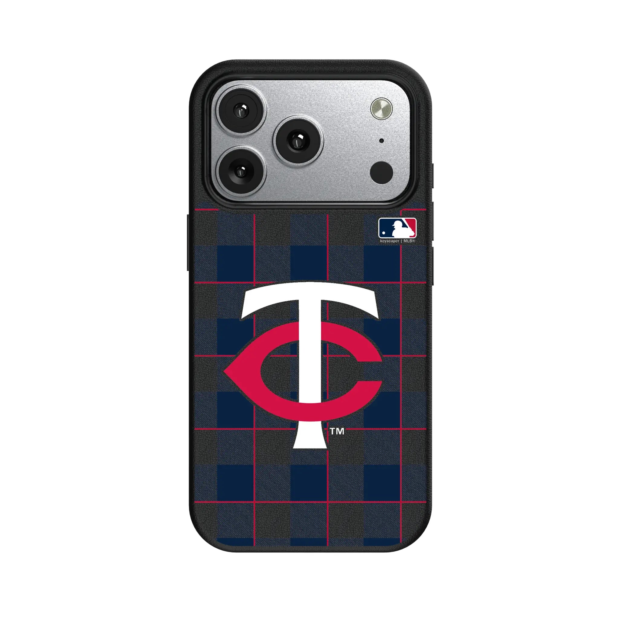 Minnesota Twins Plaid MagSafe Compatible Phone Case for Apple iPhone
