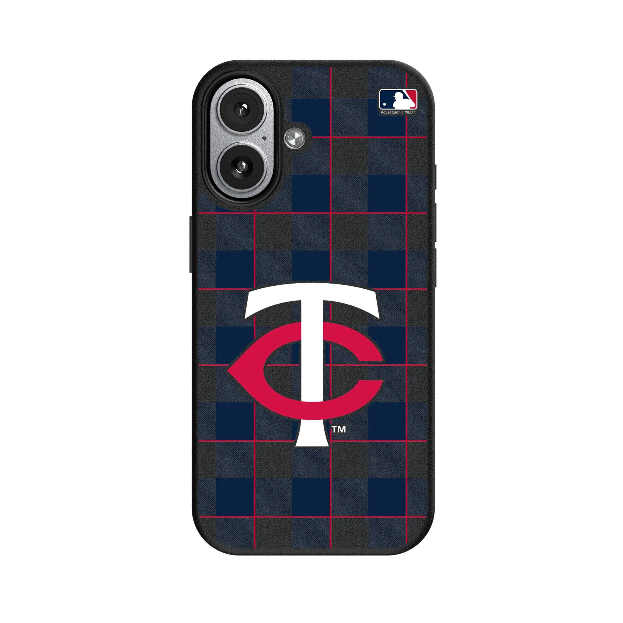 Minnesota Twins Plaid MagSafe Compatible Phone Case for Apple iPhone