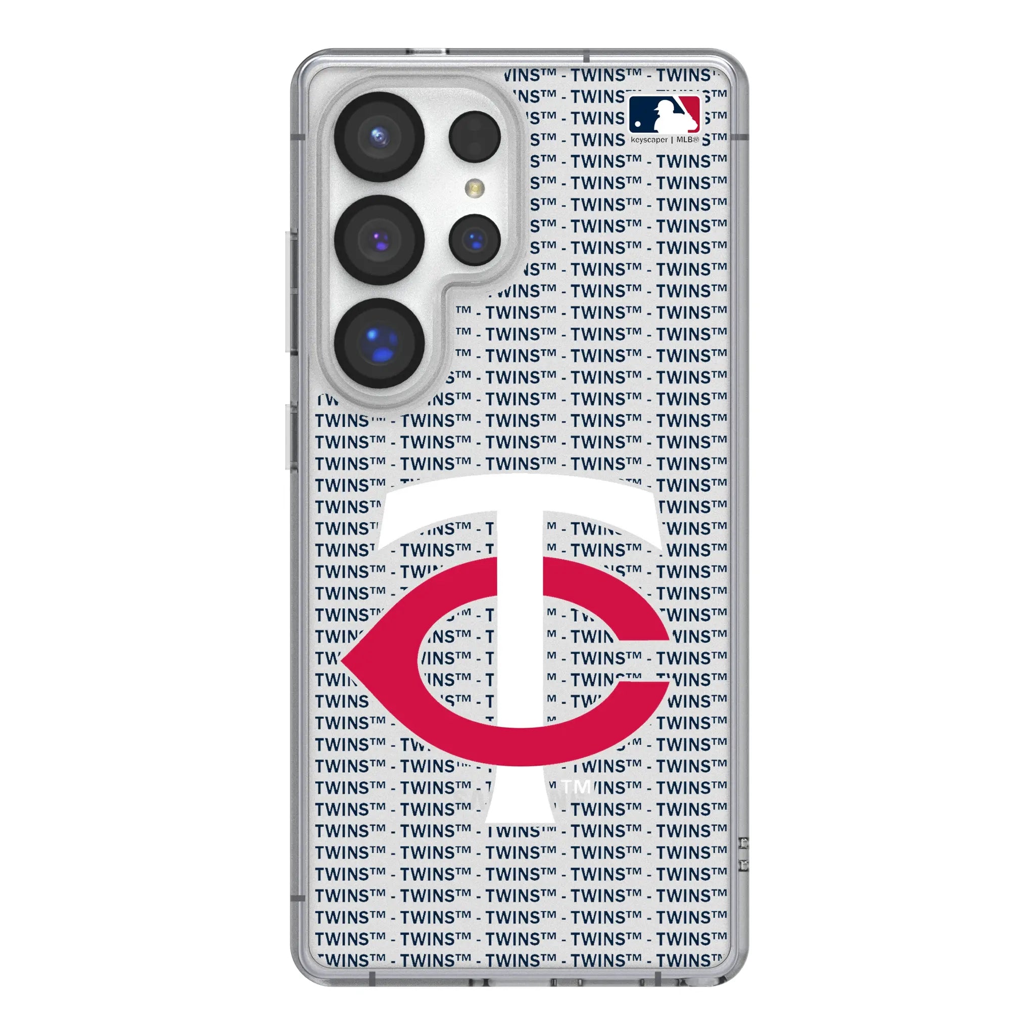 Minnesota Twins Text Backdrop Clear Phone Case for Samsung Galaxy