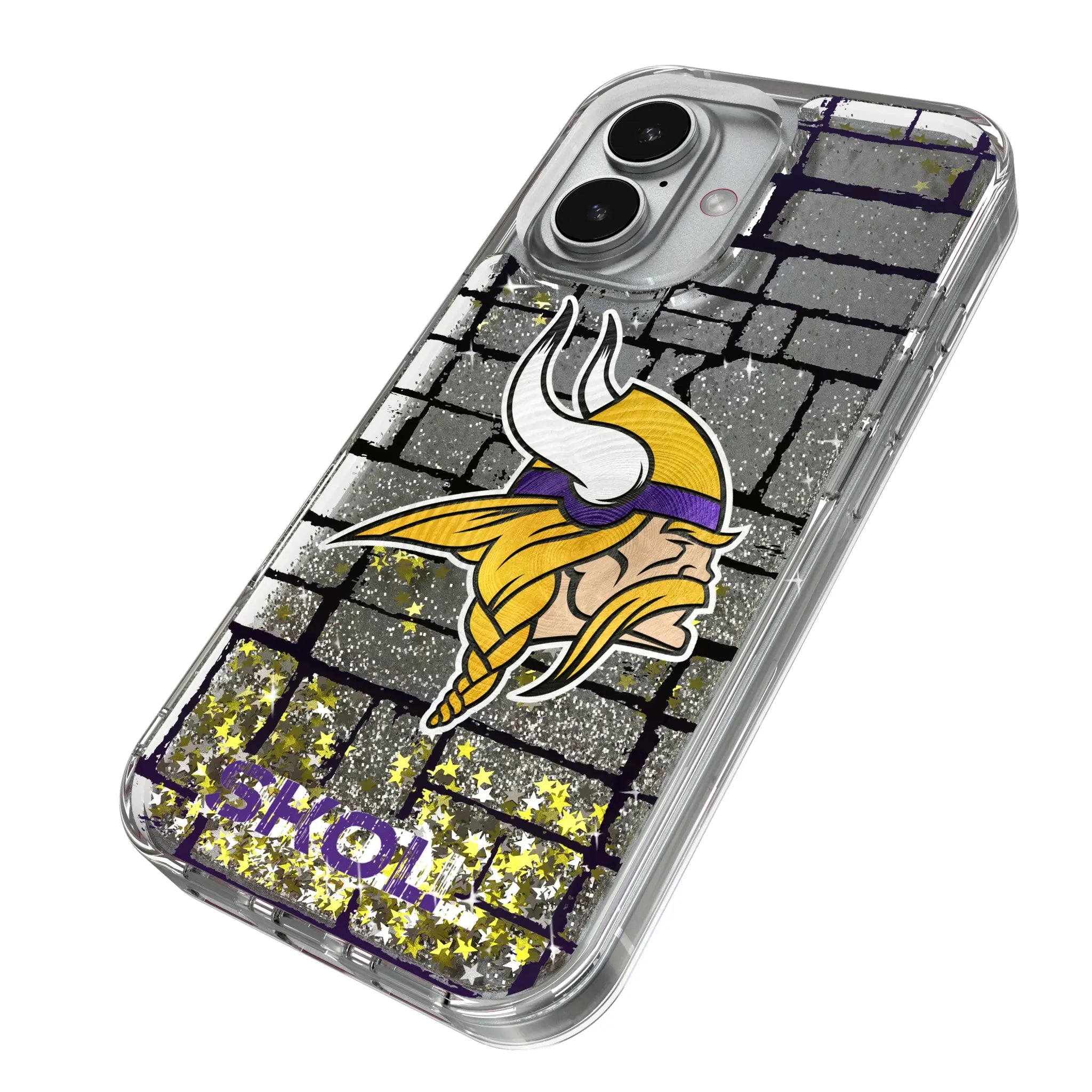 Minnesota Vikings Brick Glitter Phone Case for Apple iPhone