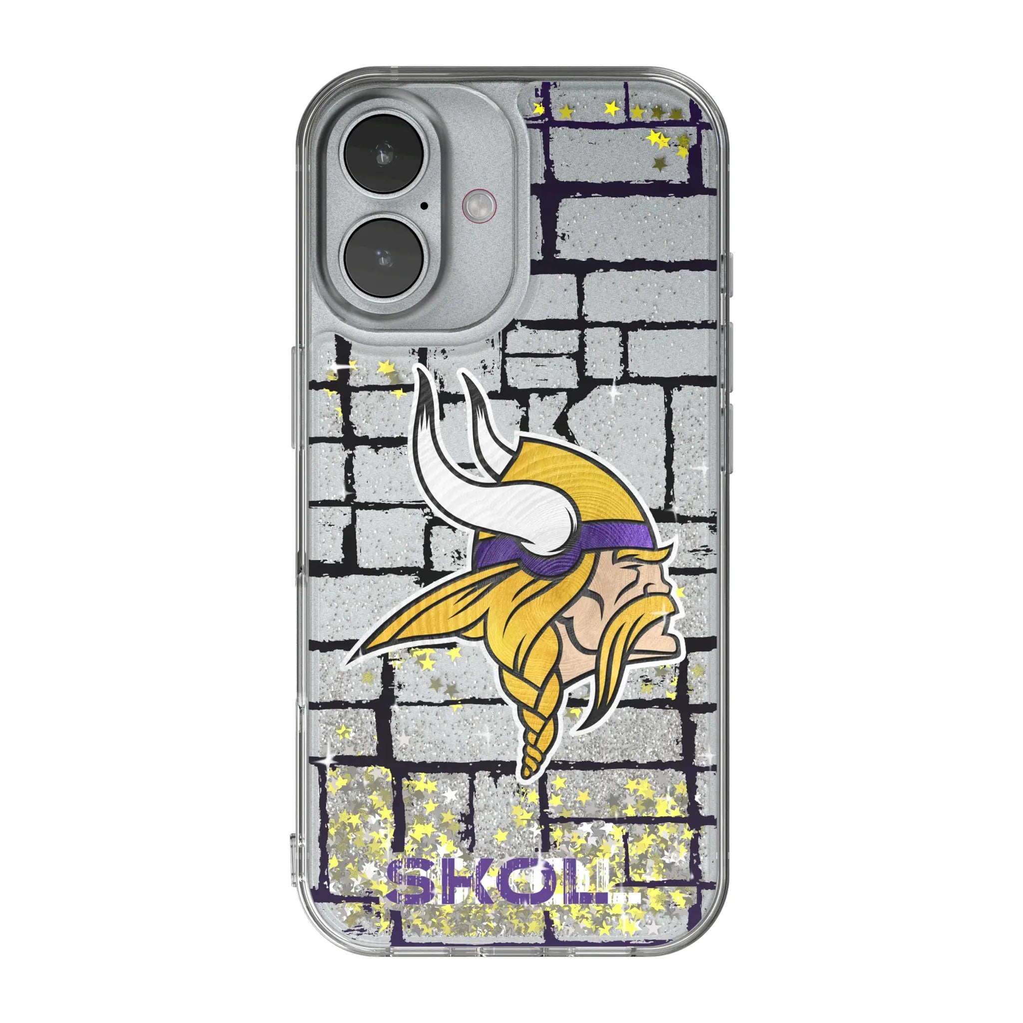 Minnesota Vikings Brick Glitter Phone Case for Apple iPhone