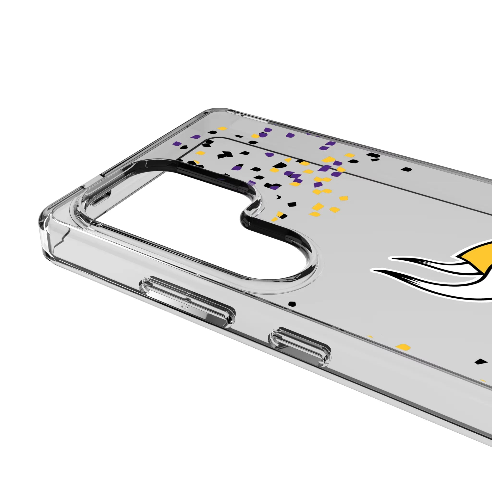 Minnesota Vikings Confetti Clear Phone Case for Samsung Galaxy
