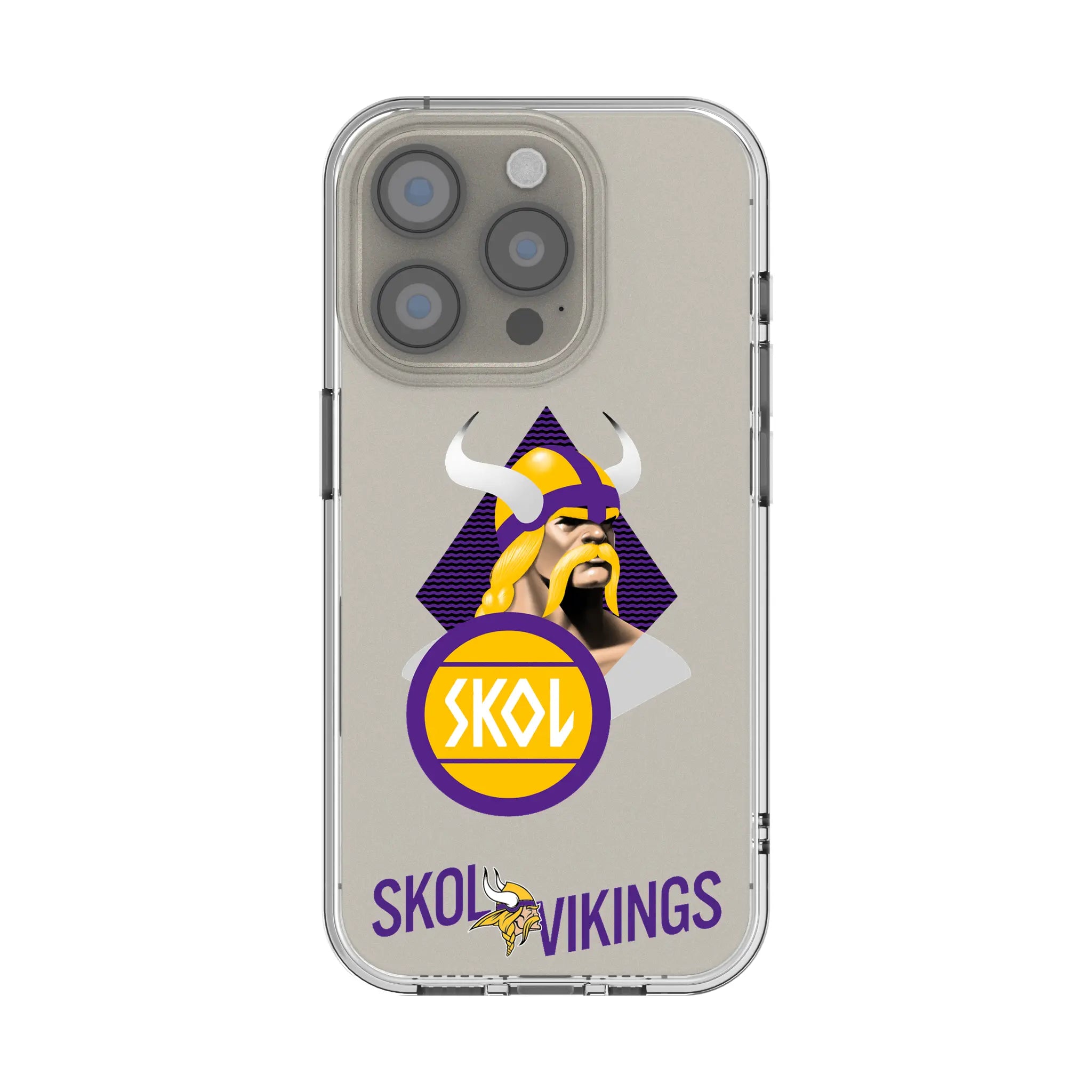 Minnesota Vikings 2024 Edition Clear Phone Case for Apple iPhone