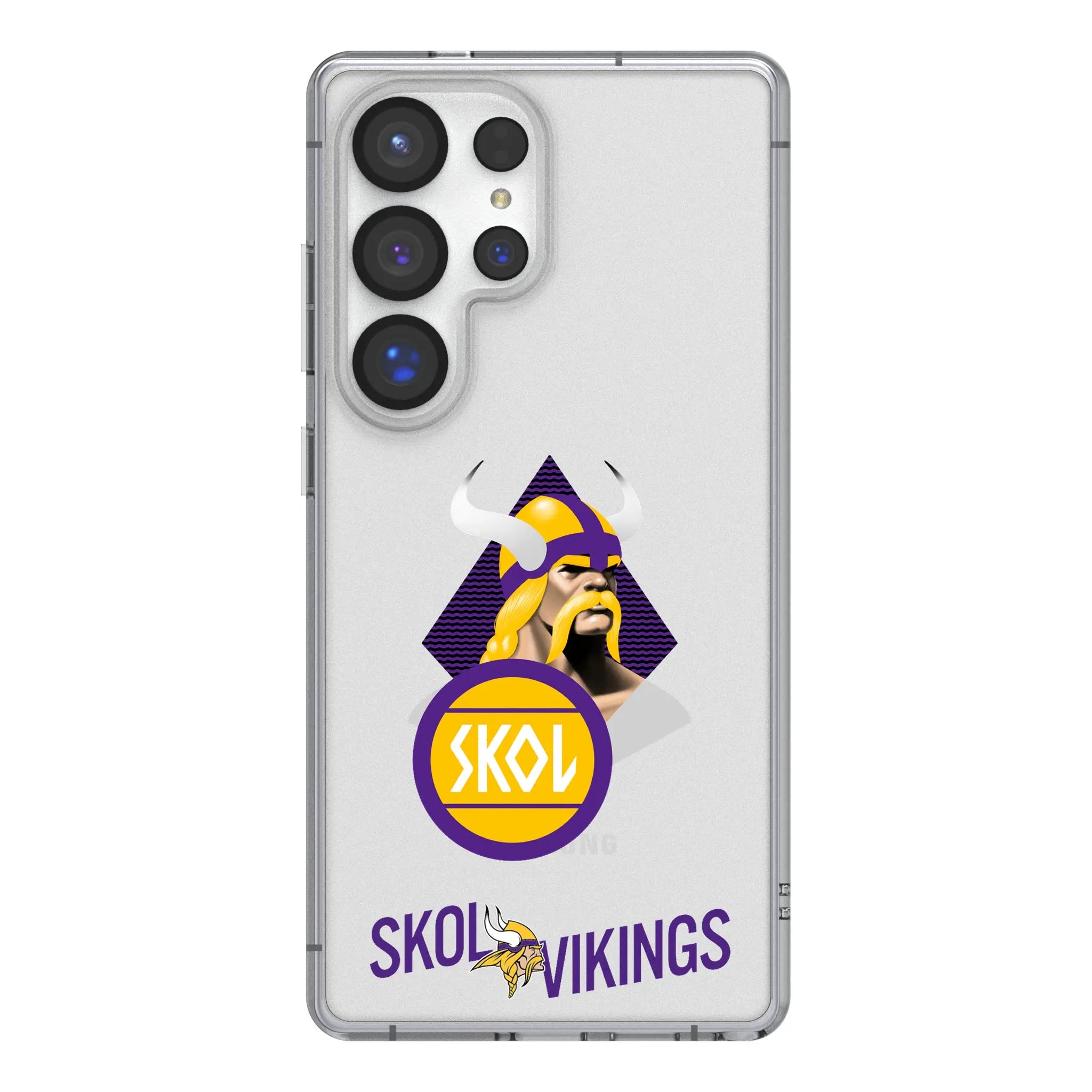 Minnesota Vikings 2024 Edition Clear Phone Case for Samsung Galaxy