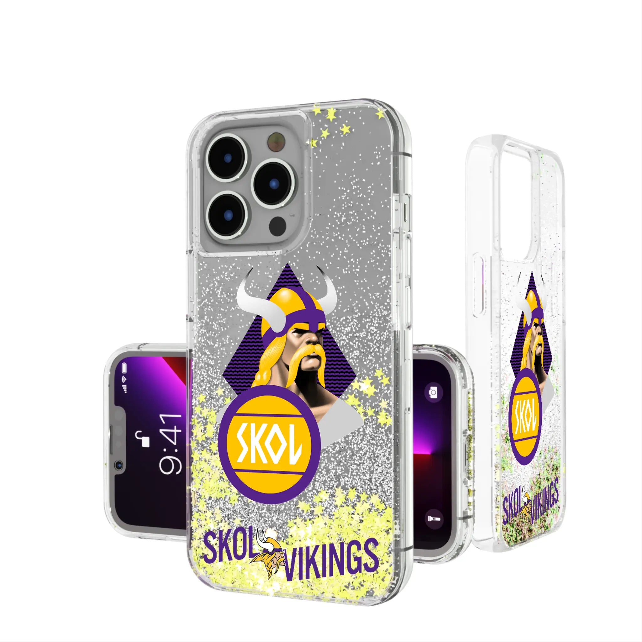 Minnesota Vikings 2024 Illustrated Limited Edition Glitter Phone Case