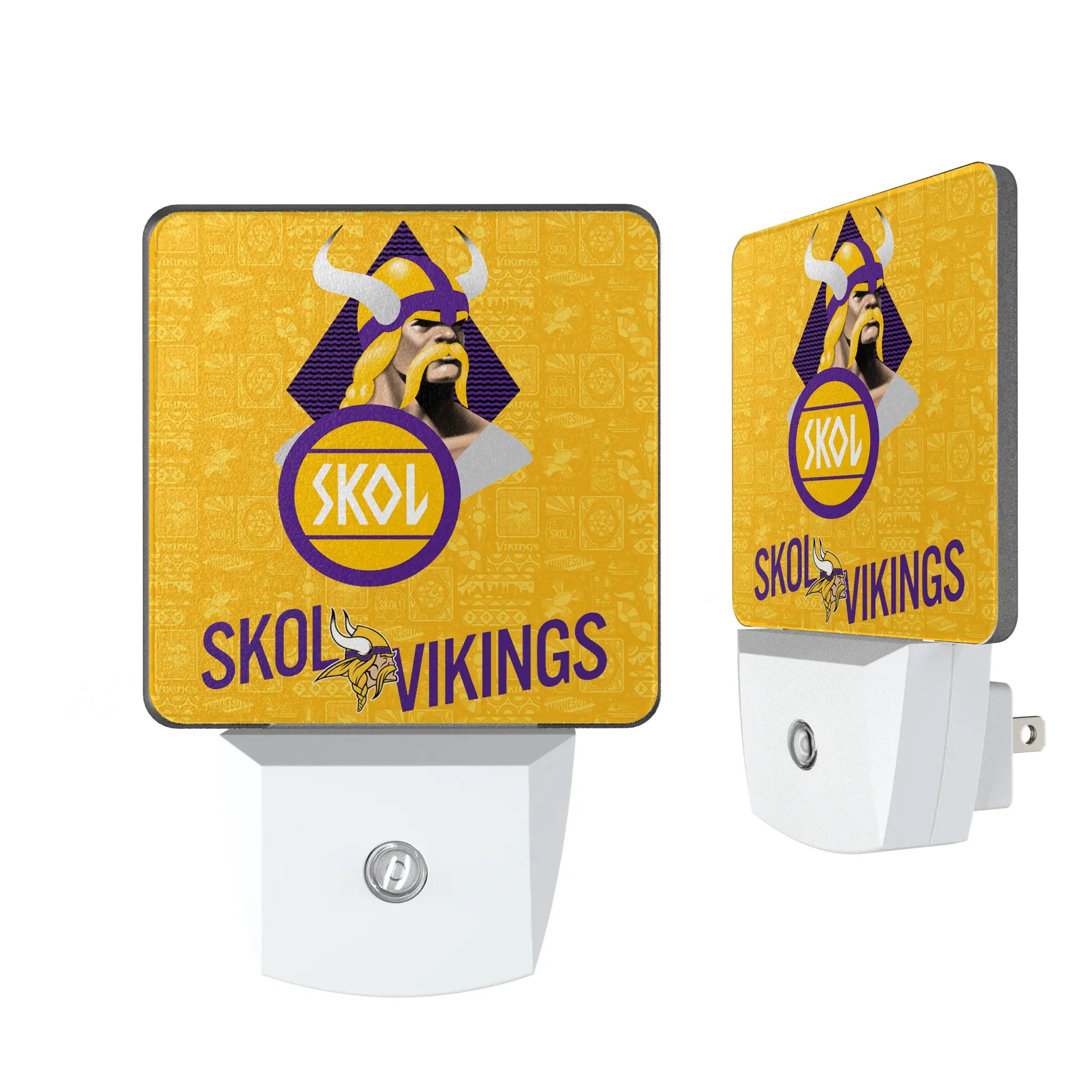 Minnesota Vikings 2024 Illustrated Limited Edition Night Light 2-Pack