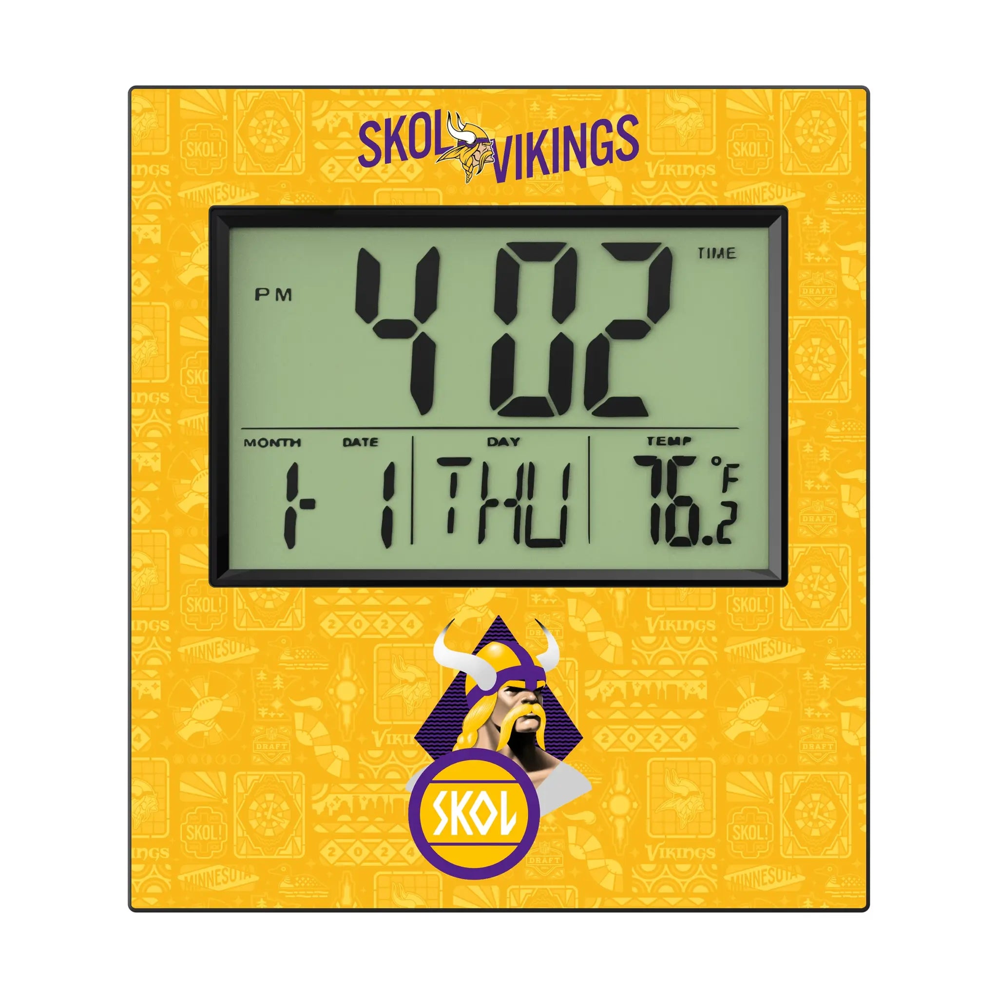 Minnesota Vikings 2024 Edition Wall Clock