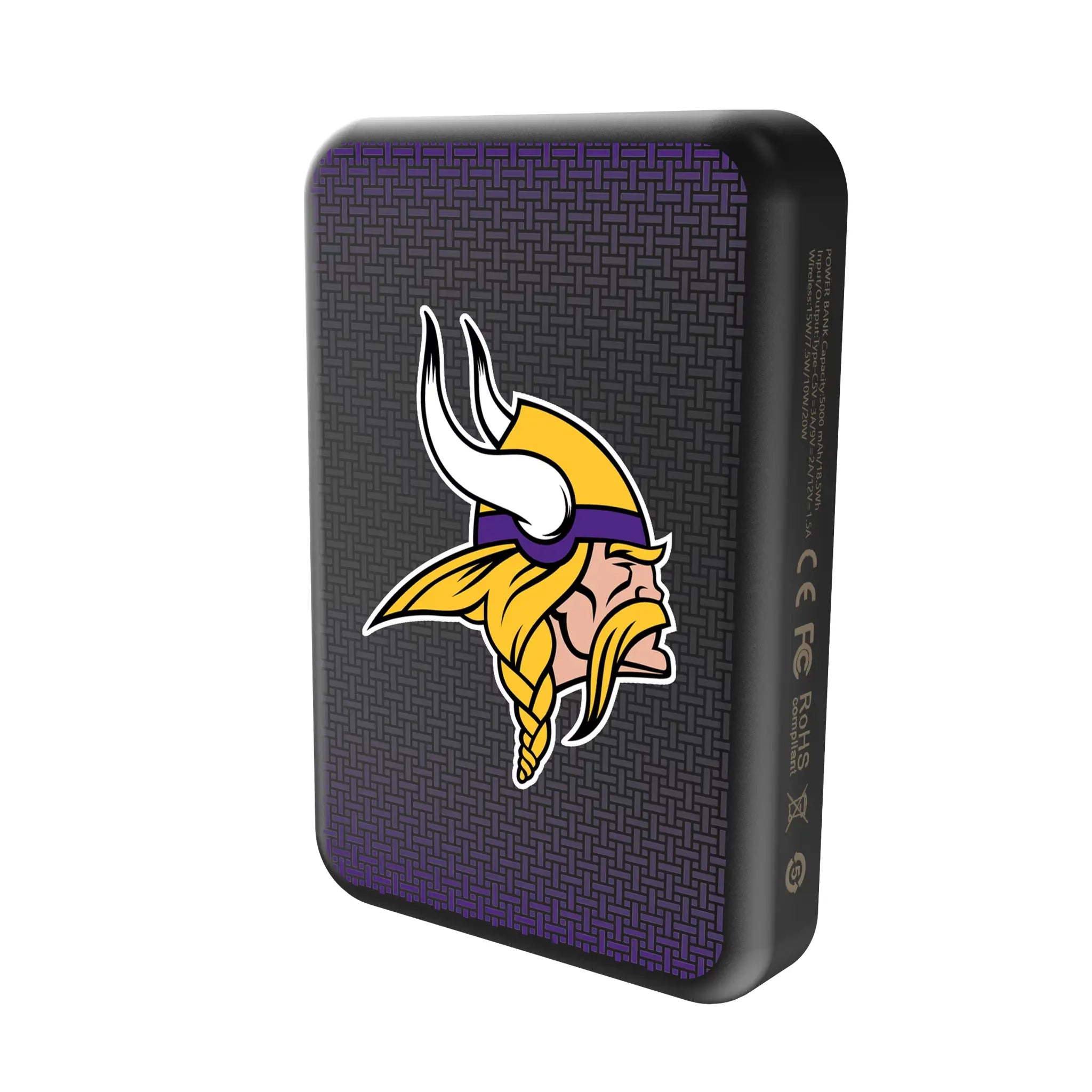 Minnesota Vikings Linen Wireless Mag Power Bank