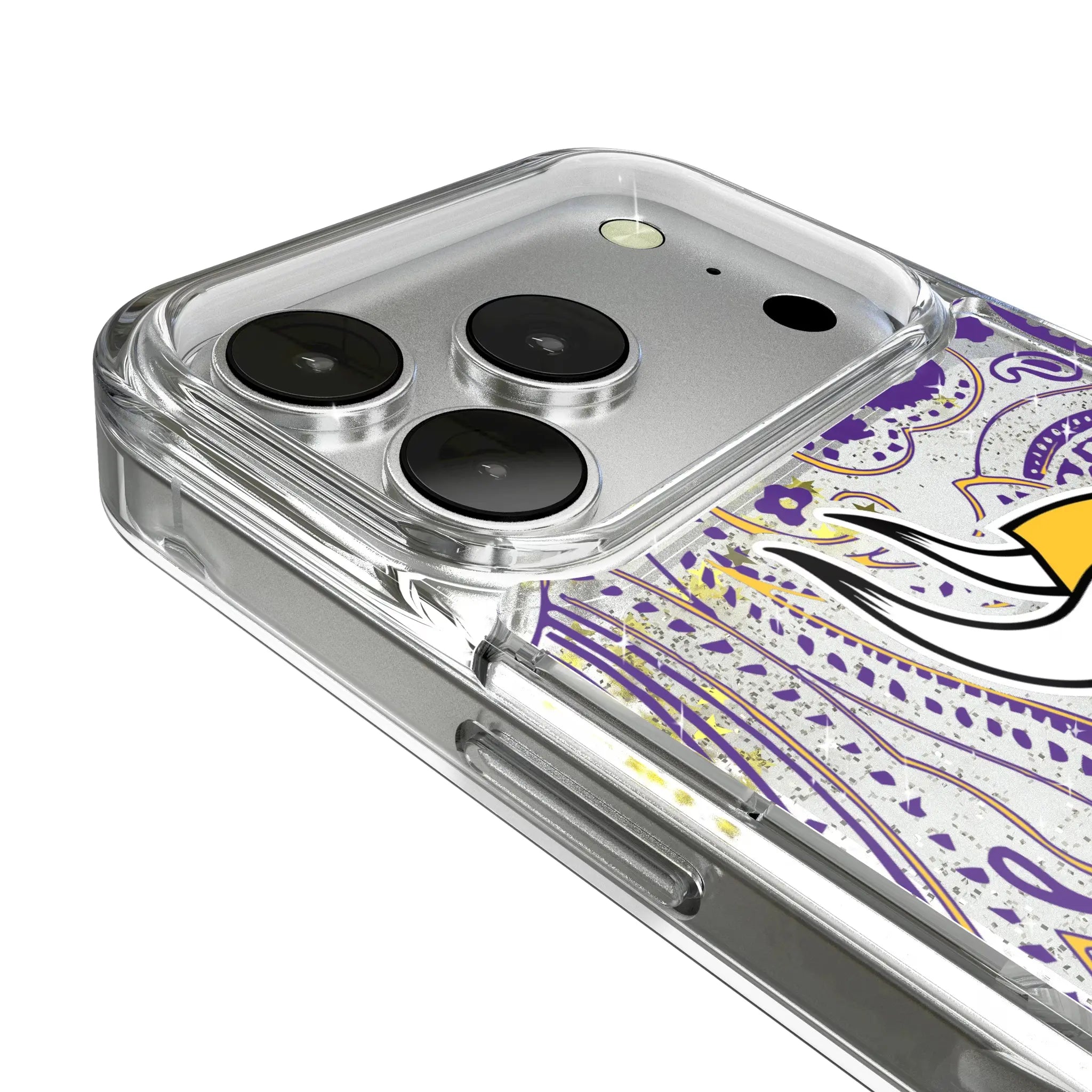 Minnesota Vikings Paisley Glitter Phone Case