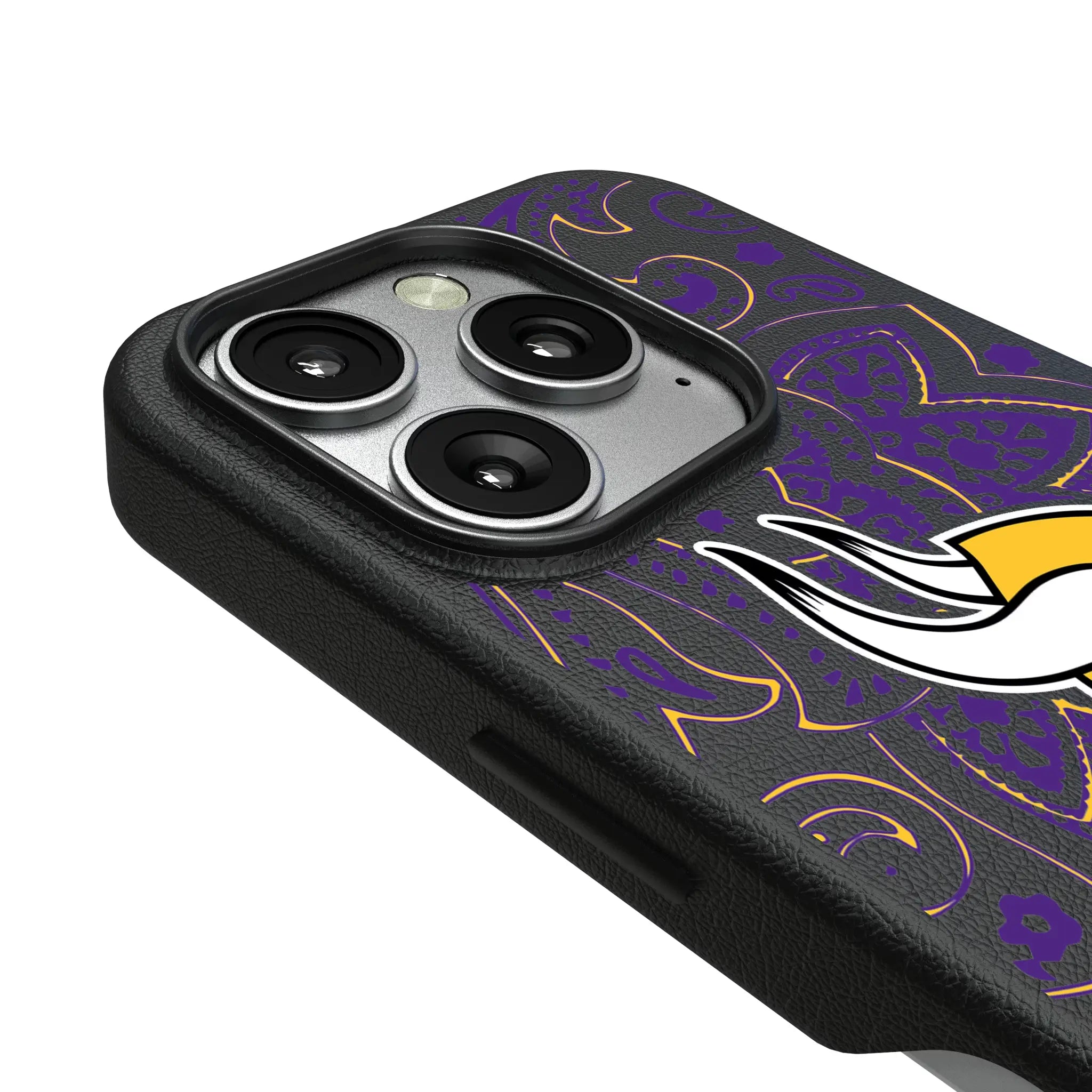 Minnesota Vikings Paisley MagSafe Compatible Phone Case for Apple iPhone