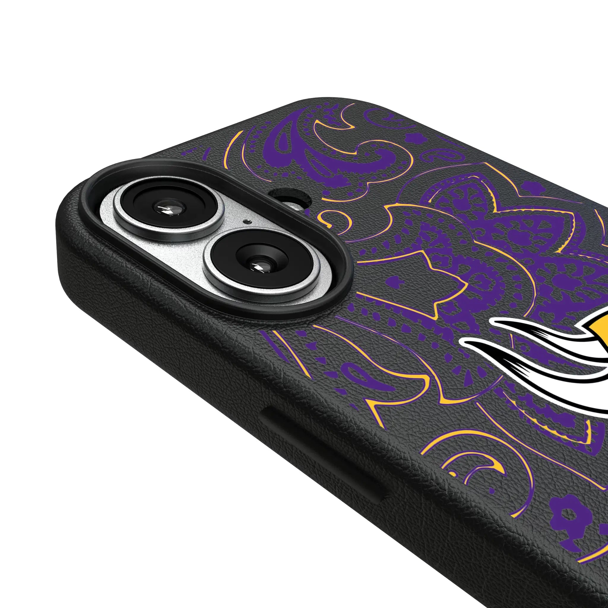 Minnesota Vikings Paisley MagSafe Compatible Phone Case for Apple iPhone