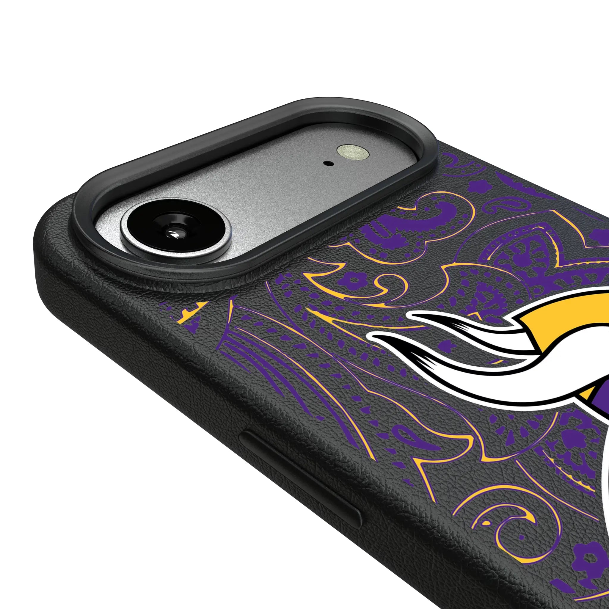 Minnesota Vikings Paisley MagSafe Compatible Phone Case for Apple iPhone