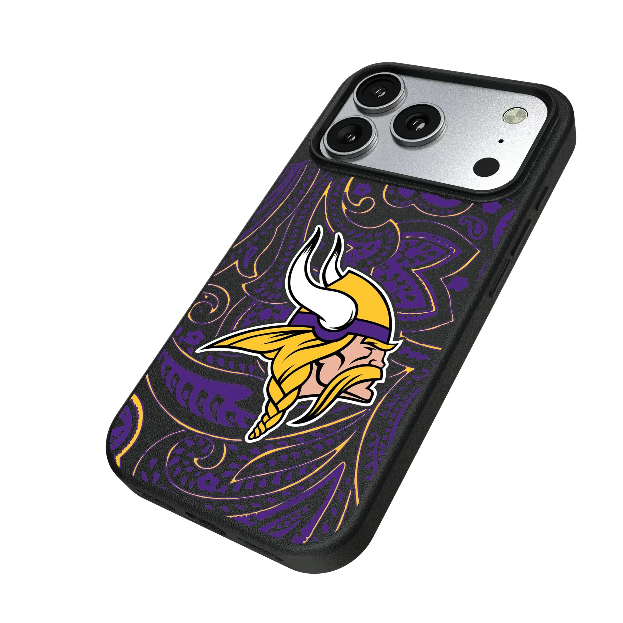 Minnesota Vikings Paisley MagSafe Compatible Phone Case for Apple iPhone
