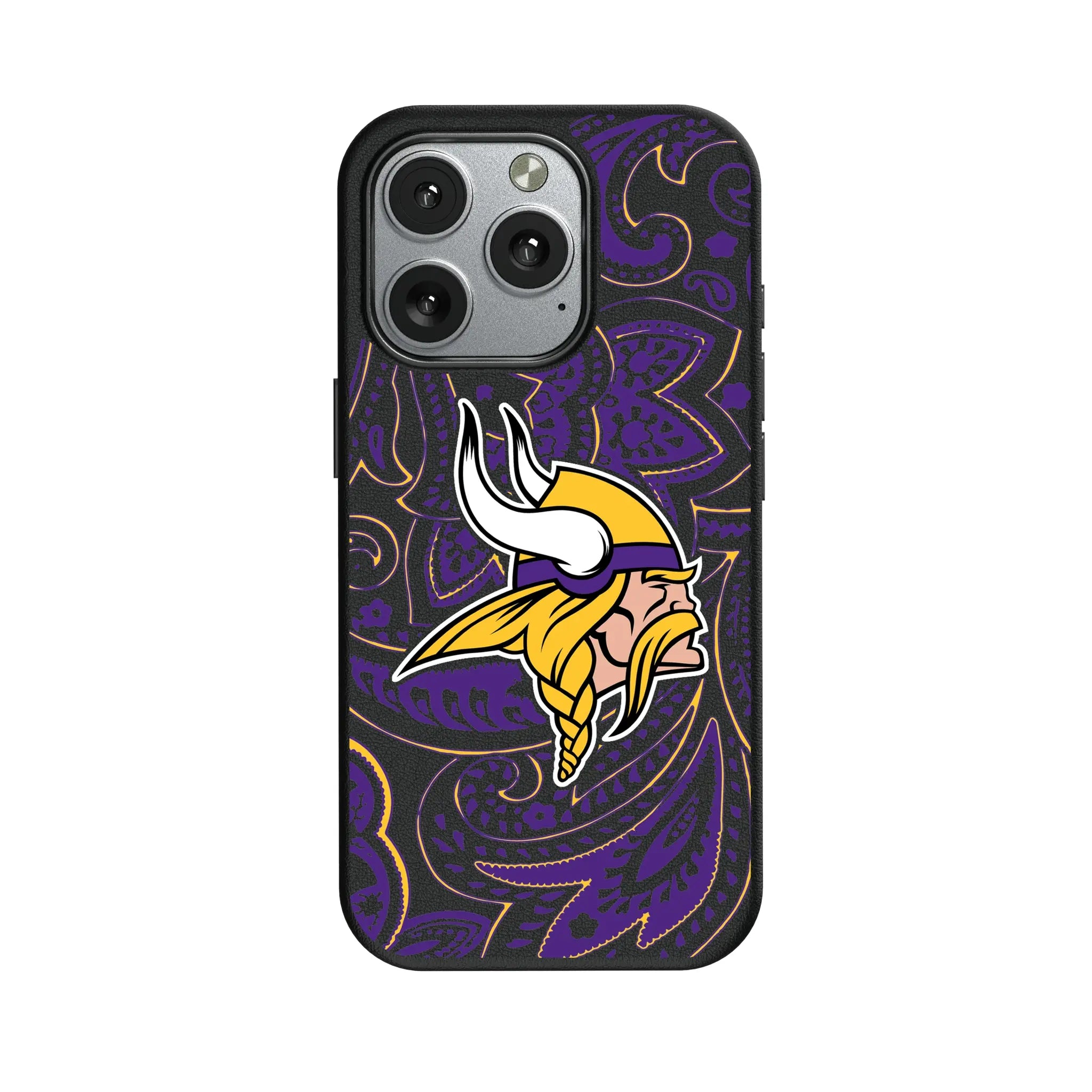 Minnesota Vikings Paisley MagSafe Compatible Phone Case for Apple iPhone