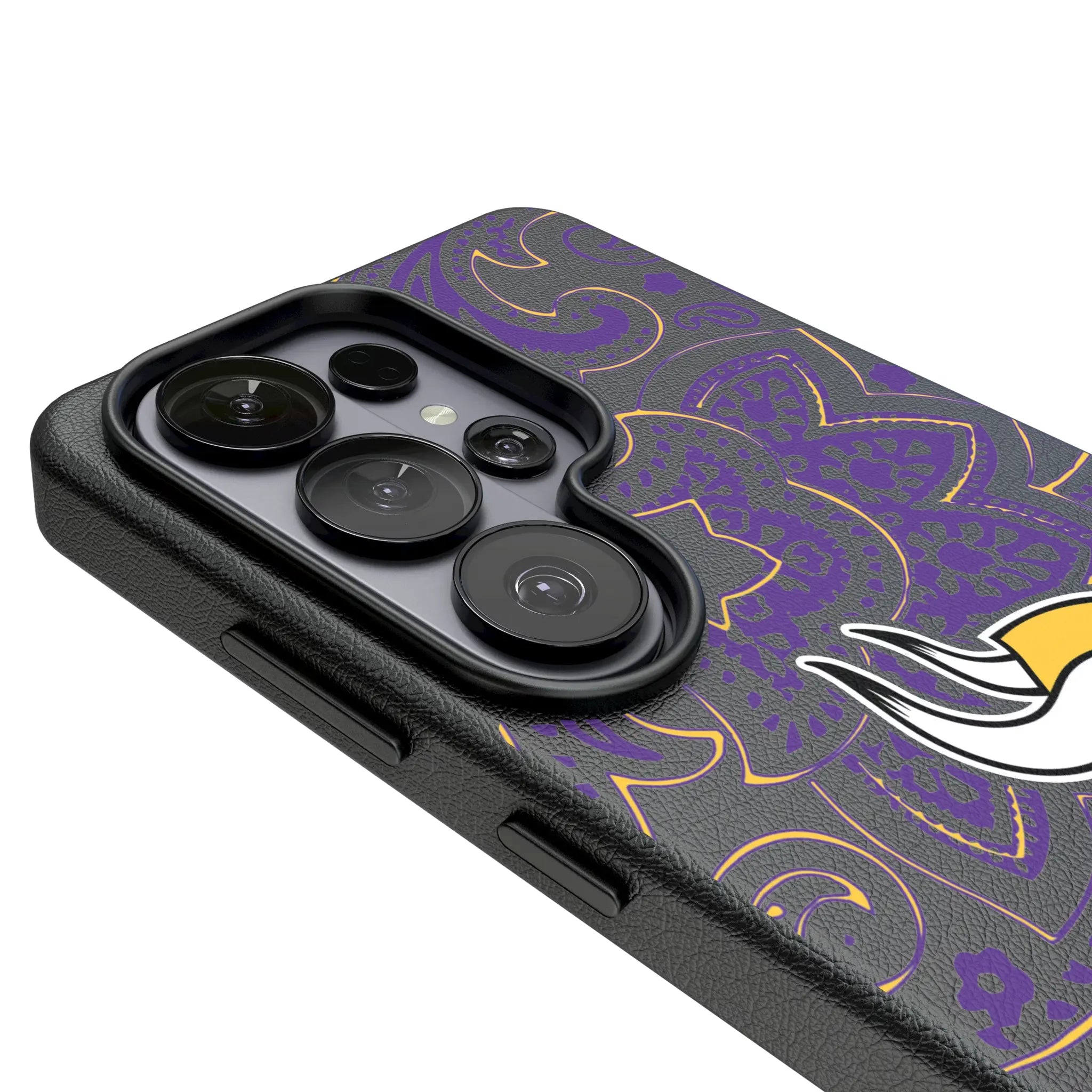 Minnesota Vikings Paisley MagSafe Compatible Phone Case for Samsung Galaxy