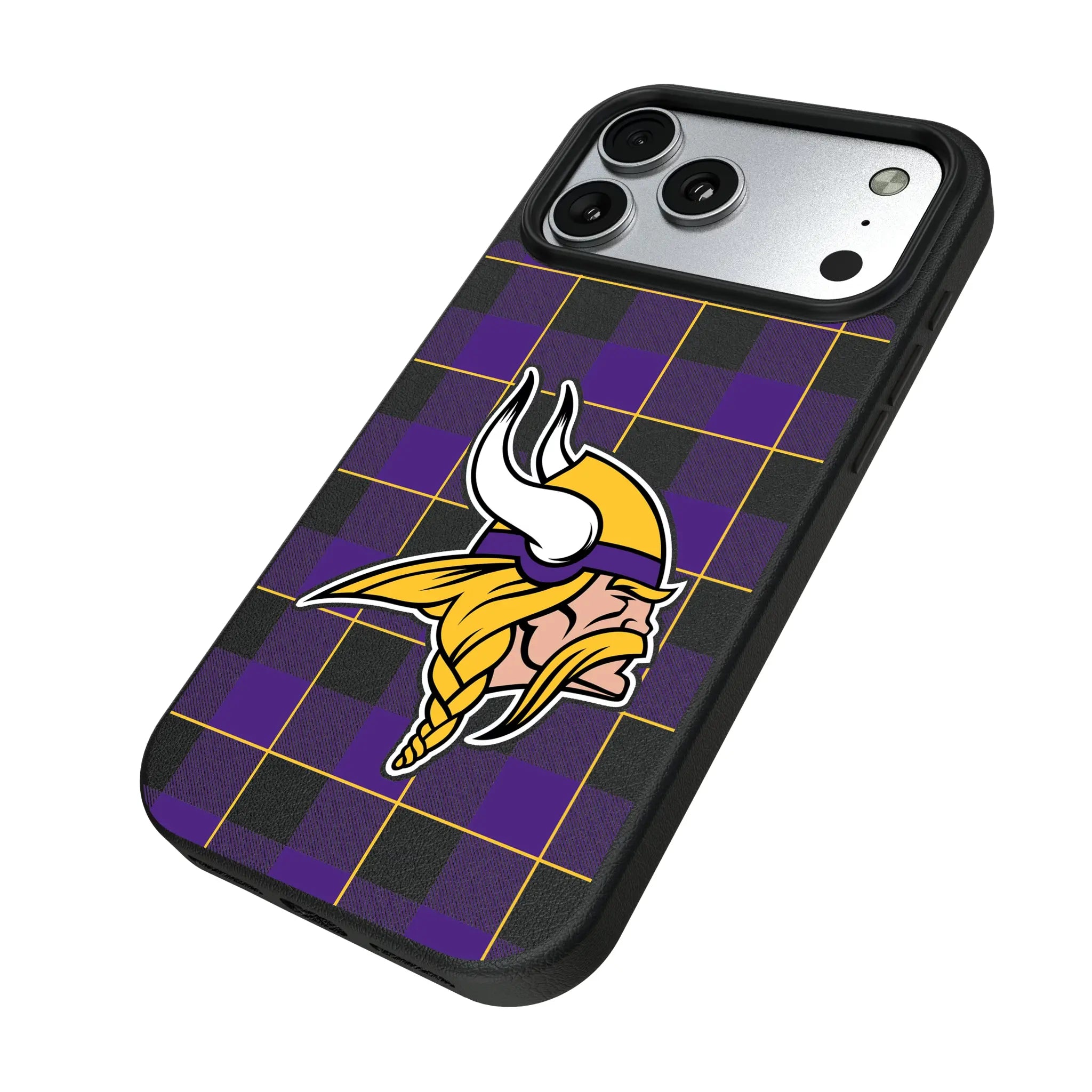 Minnesota Vikings Plaid MagSafe Compatible Phone Case for Apple iPhone