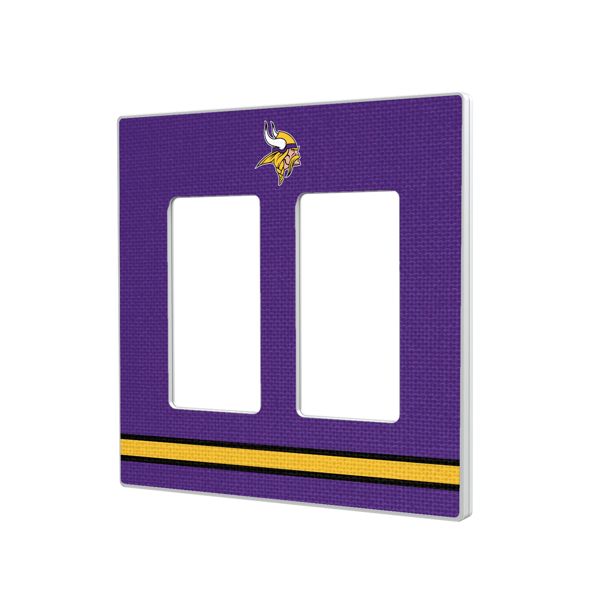 Minnesota Vikings Stripe Hidden-Screw Light Switch Plate - Sports Gifts, Sports Memorabilia, Sports Collectibles, Fan Shop