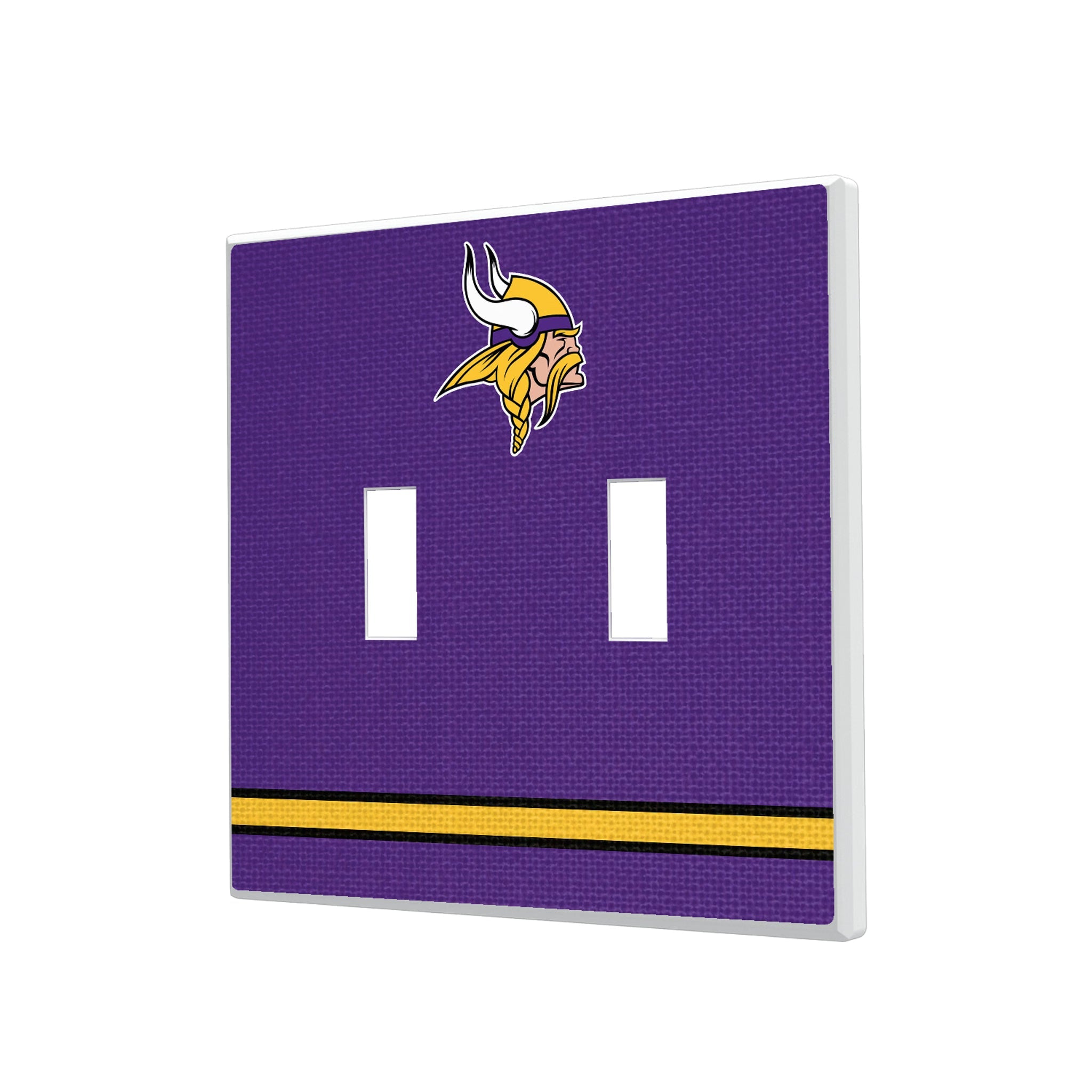 Minnesota Vikings Stripe Hidden-Screw Light Switch Plate - Sports Gifts, Sports Memorabilia, Sports Collectibles, Fan Shop