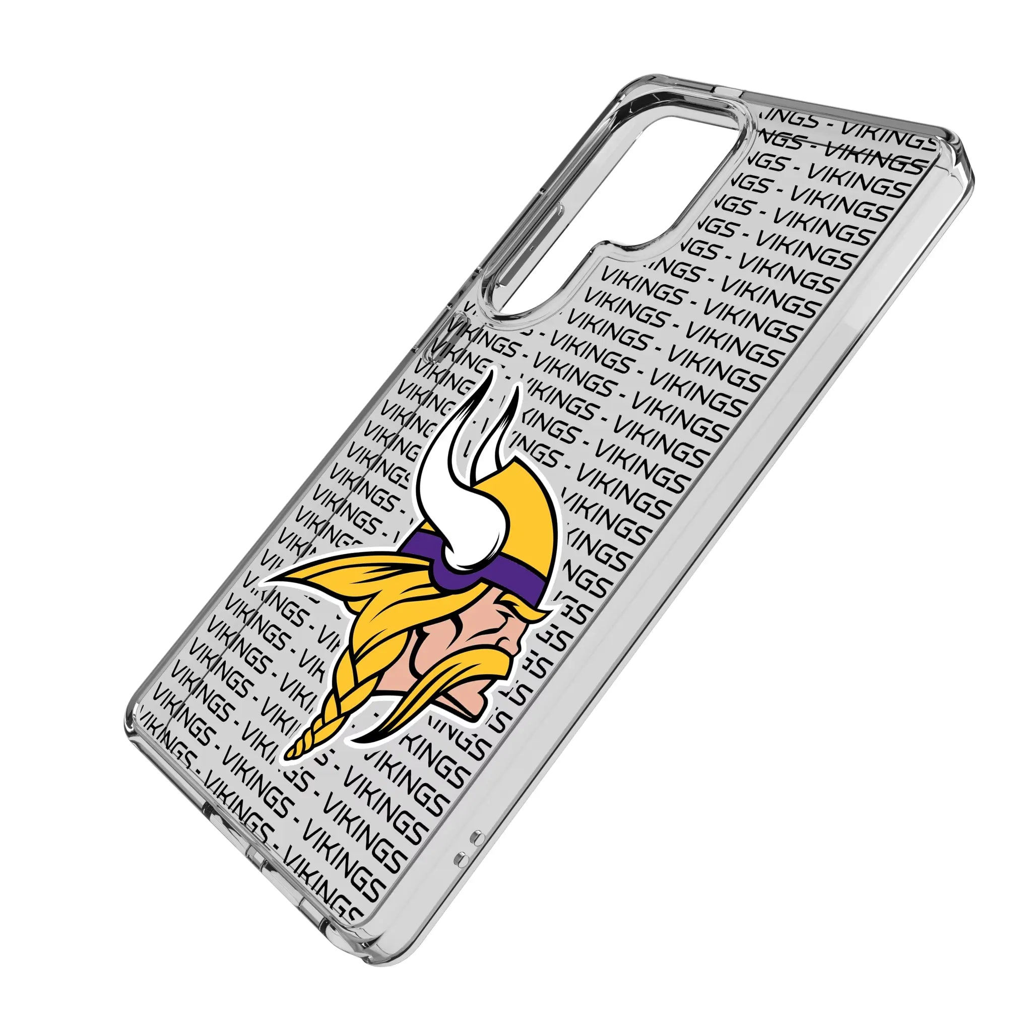 Minnesota Vikings Text Backdrop Clear Phone Case for Samsung Galaxy