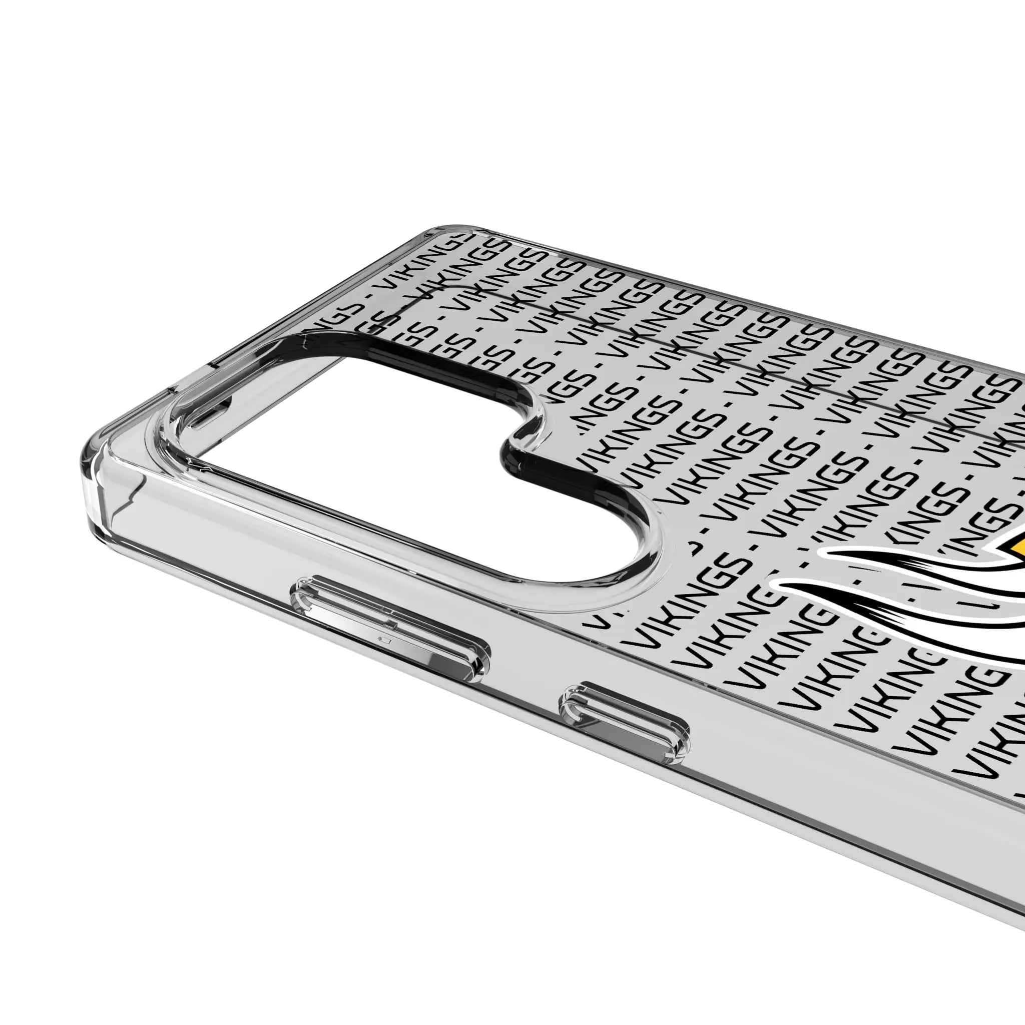 Minnesota Vikings Text Backdrop Clear Phone Case for Samsung Galaxy