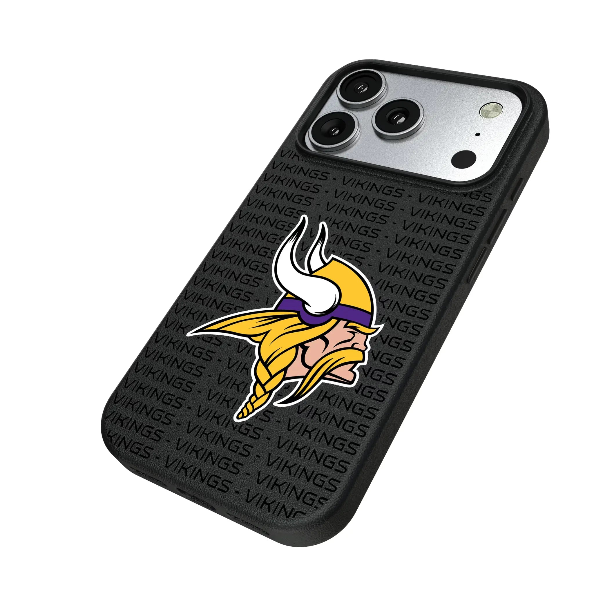 Minnesota Vikings Text Backdrop MagSafe Compatible Phone Case for Apple iPhone