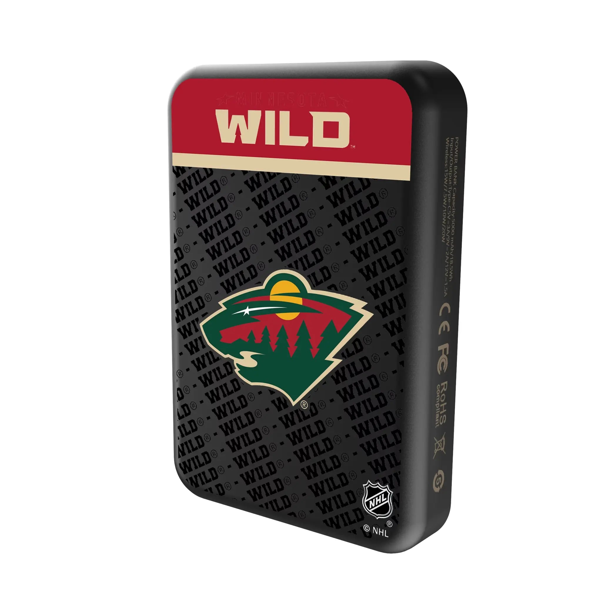 Minnesota Wild Endzone Plus Wireless Mag Power Bank