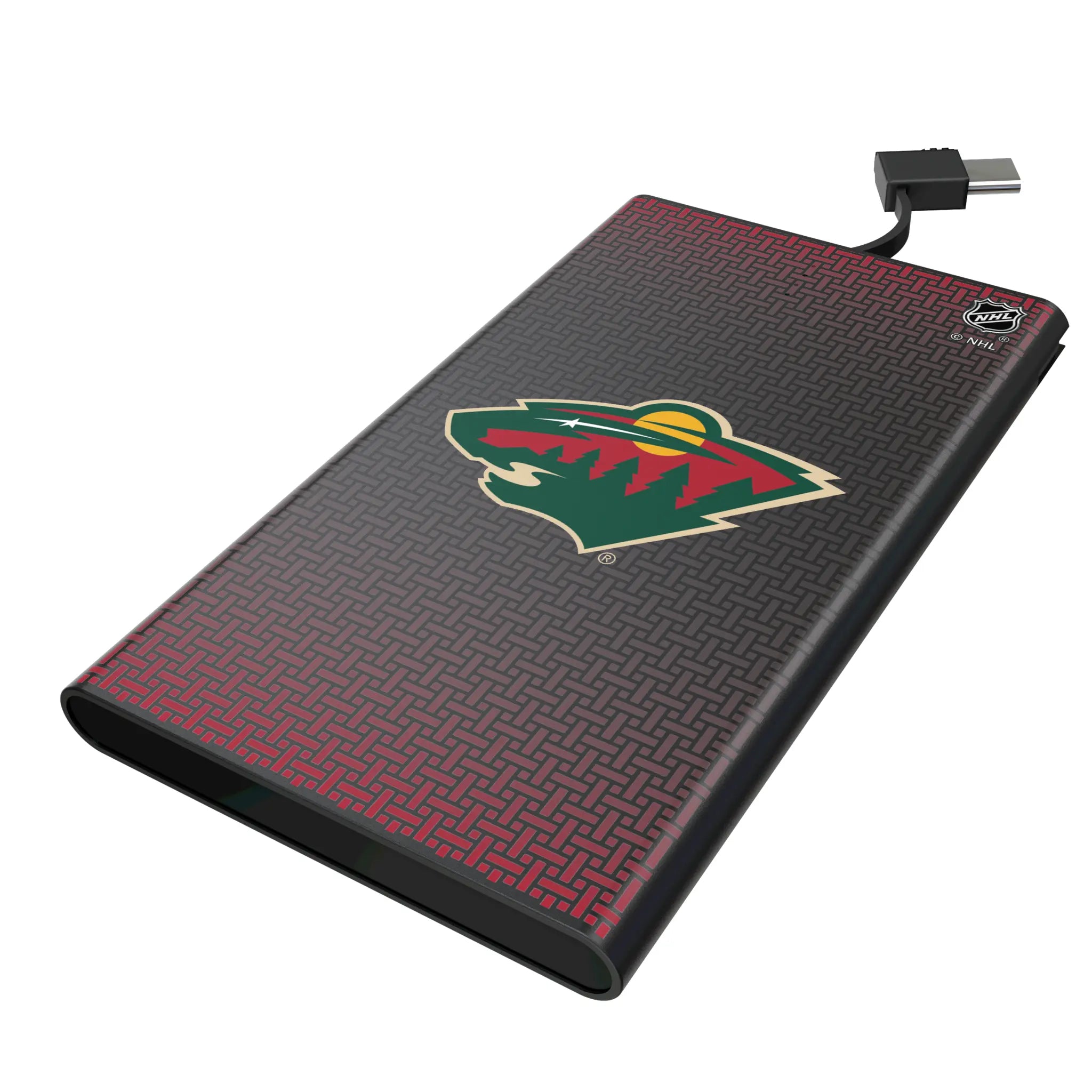 Minnesota Wild Linen 5000mAh Flat Powerbank