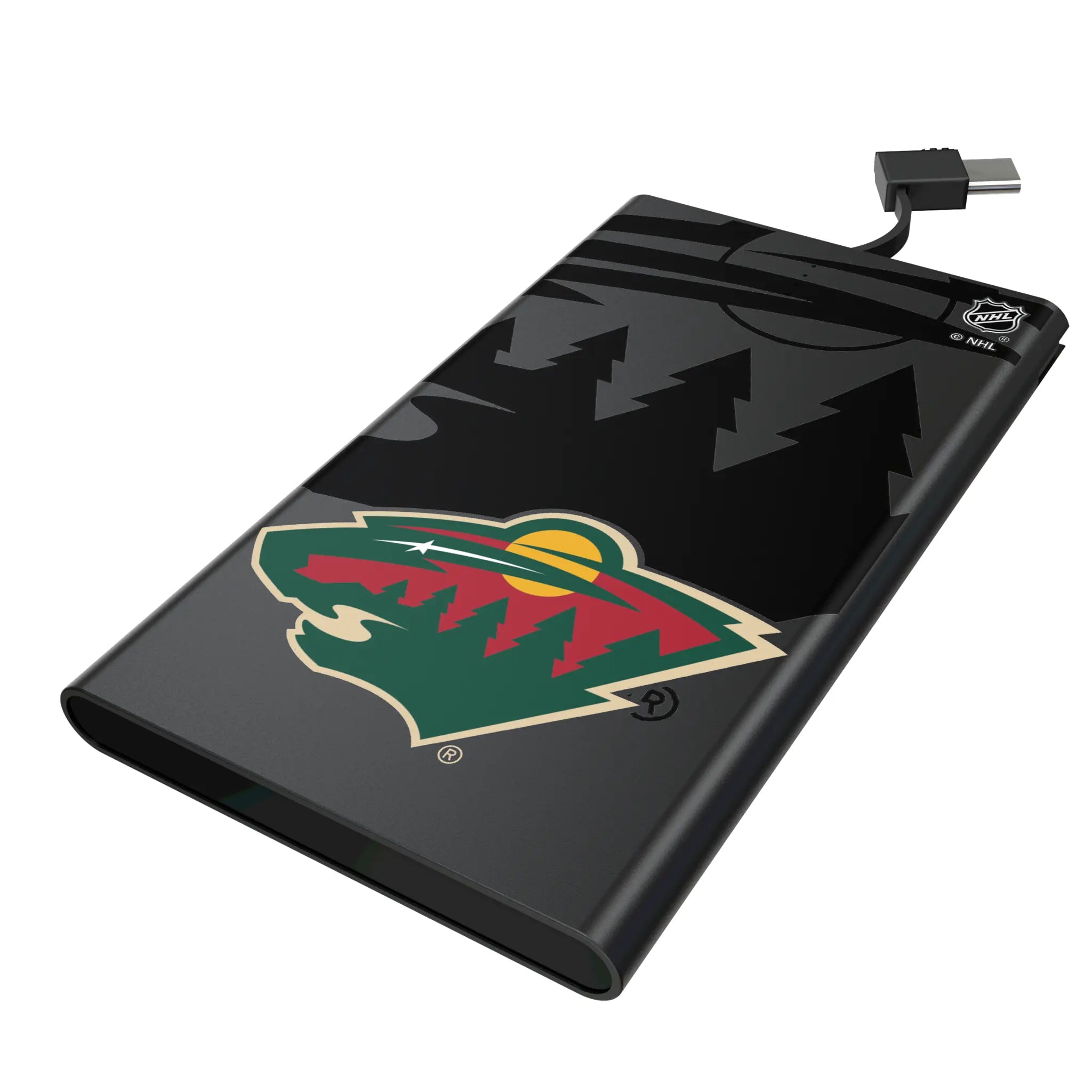 Minnesota Wild Monocolor Tilt 5000mAh Flat Powerbank