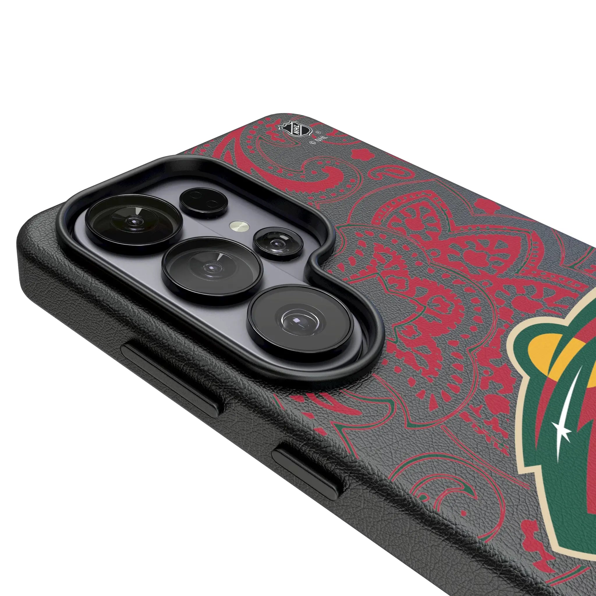 Minnesota Wild Paisley MagSafe Compatible Phone Case for Samsung Galaxy