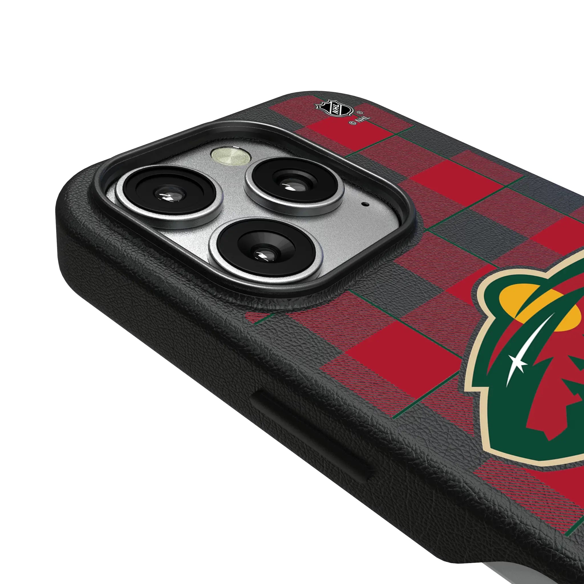 Minnesota Wild Plaid MagSafe Compatible Phone Case for Apple iPhone