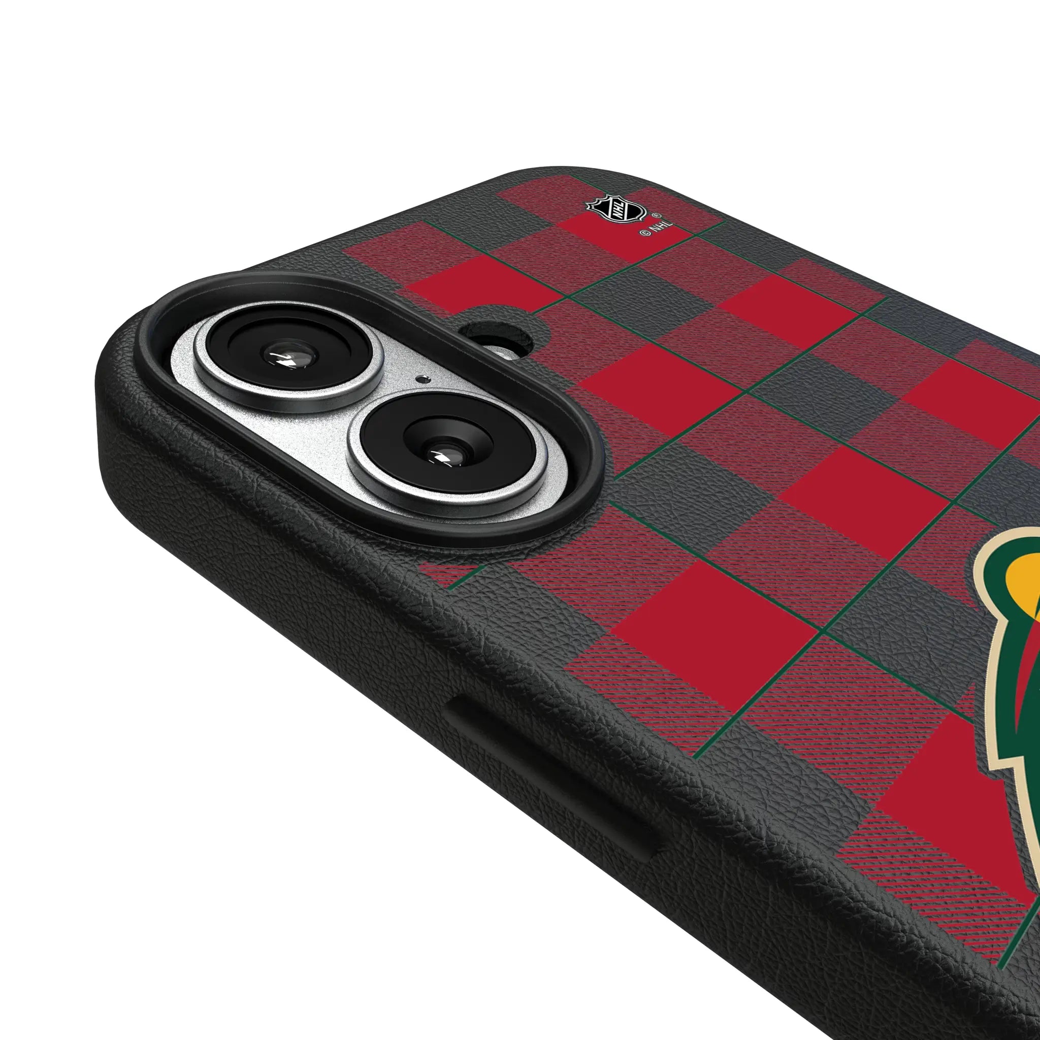 Minnesota Wild Plaid MagSafe Compatible Phone Case for Apple iPhone