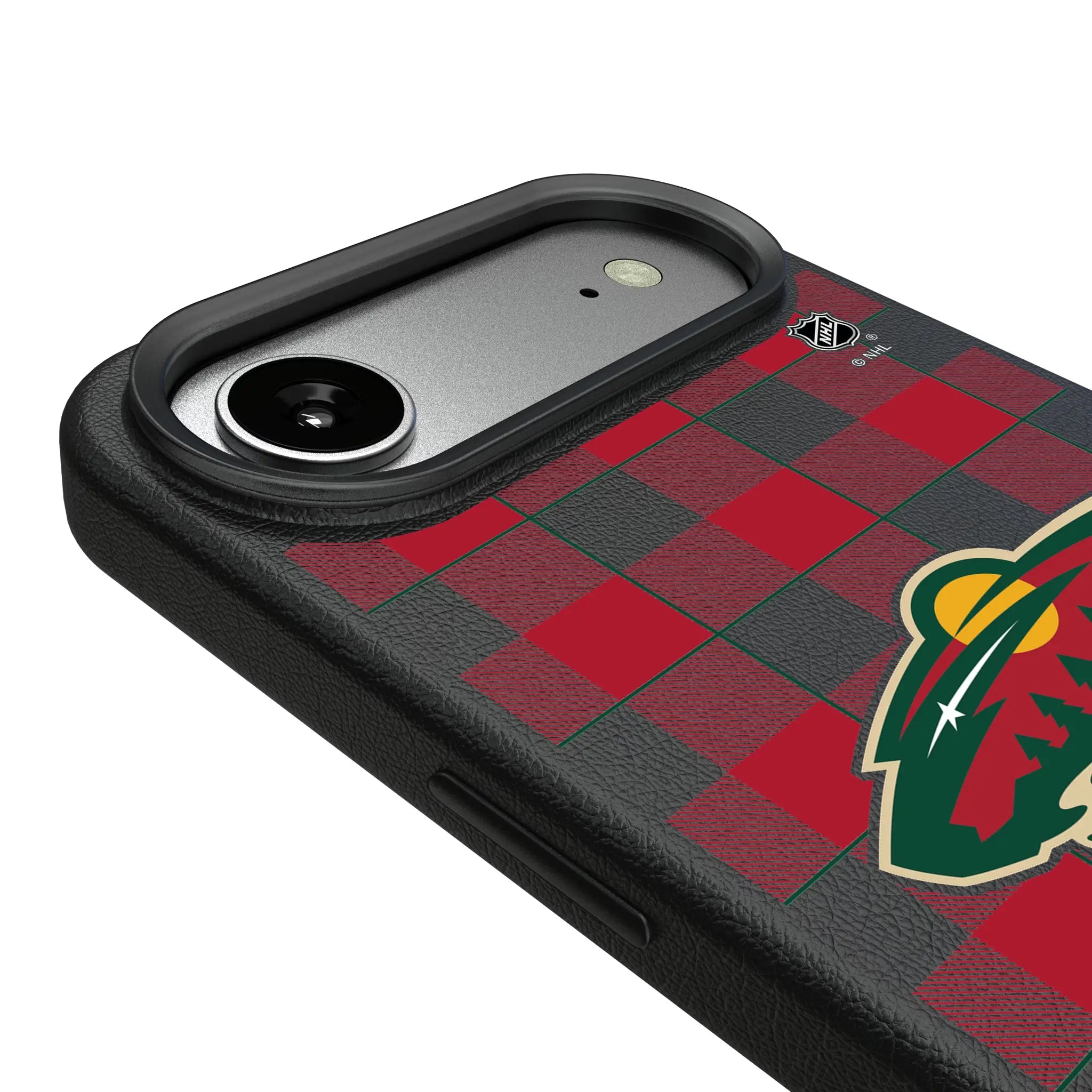 Minnesota Wild Plaid MagSafe Compatible Phone Case for Apple iPhone