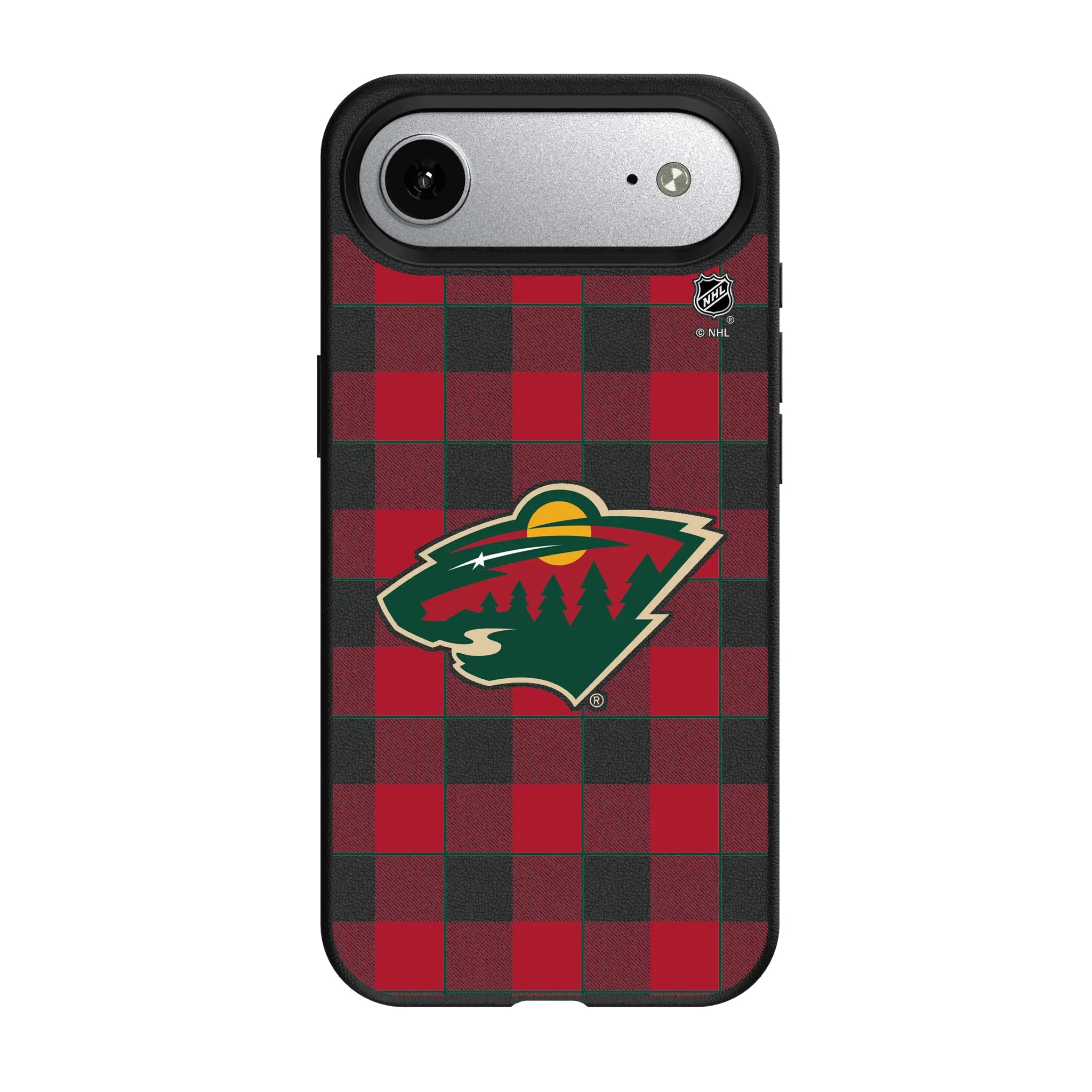 Minnesota Wild Plaid MagSafe Compatible Phone Case for Apple iPhone