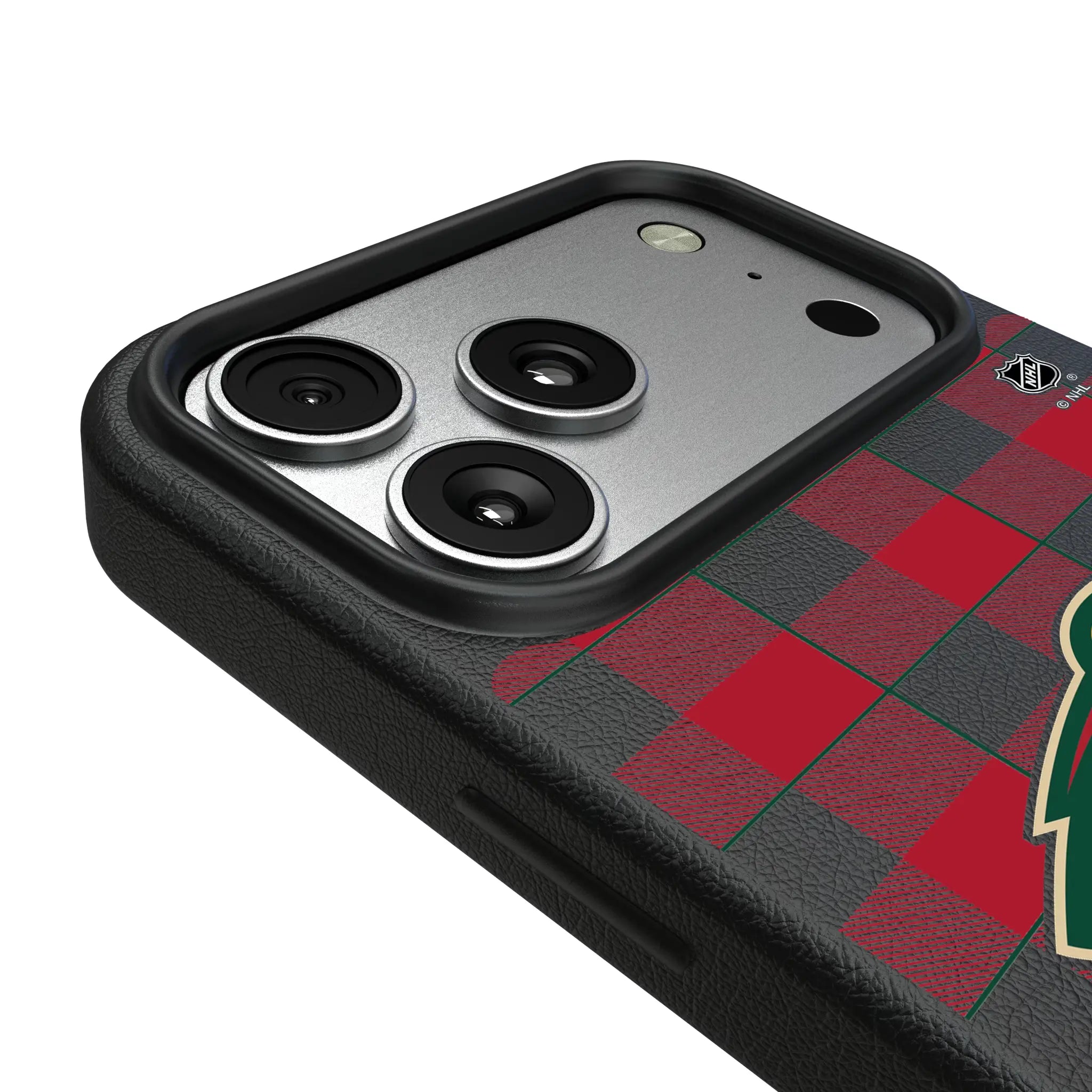 Minnesota Wild Plaid MagSafe Compatible Phone Case for Apple iPhone