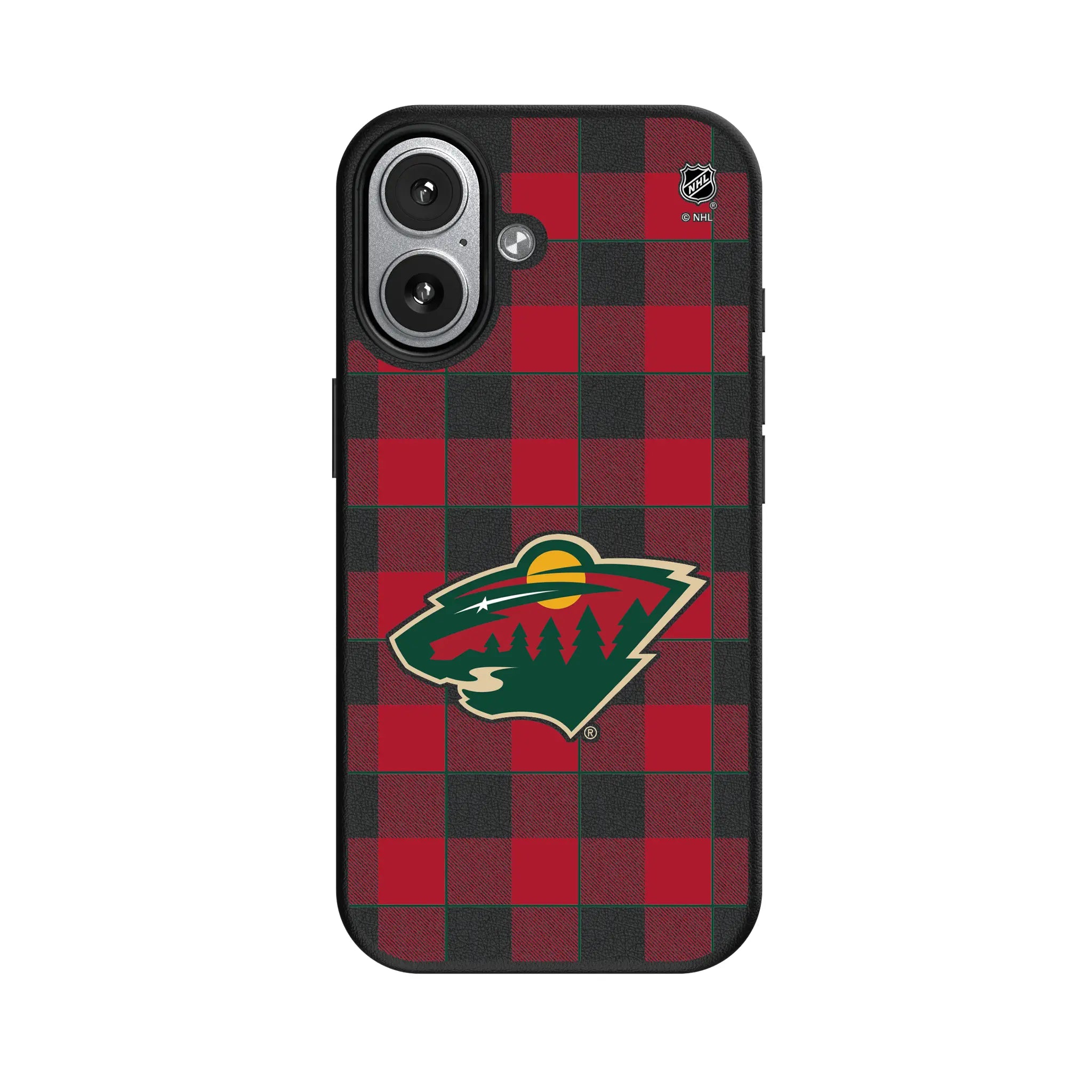 Minnesota Wild Plaid MagSafe Compatible Phone Case for Apple iPhone
