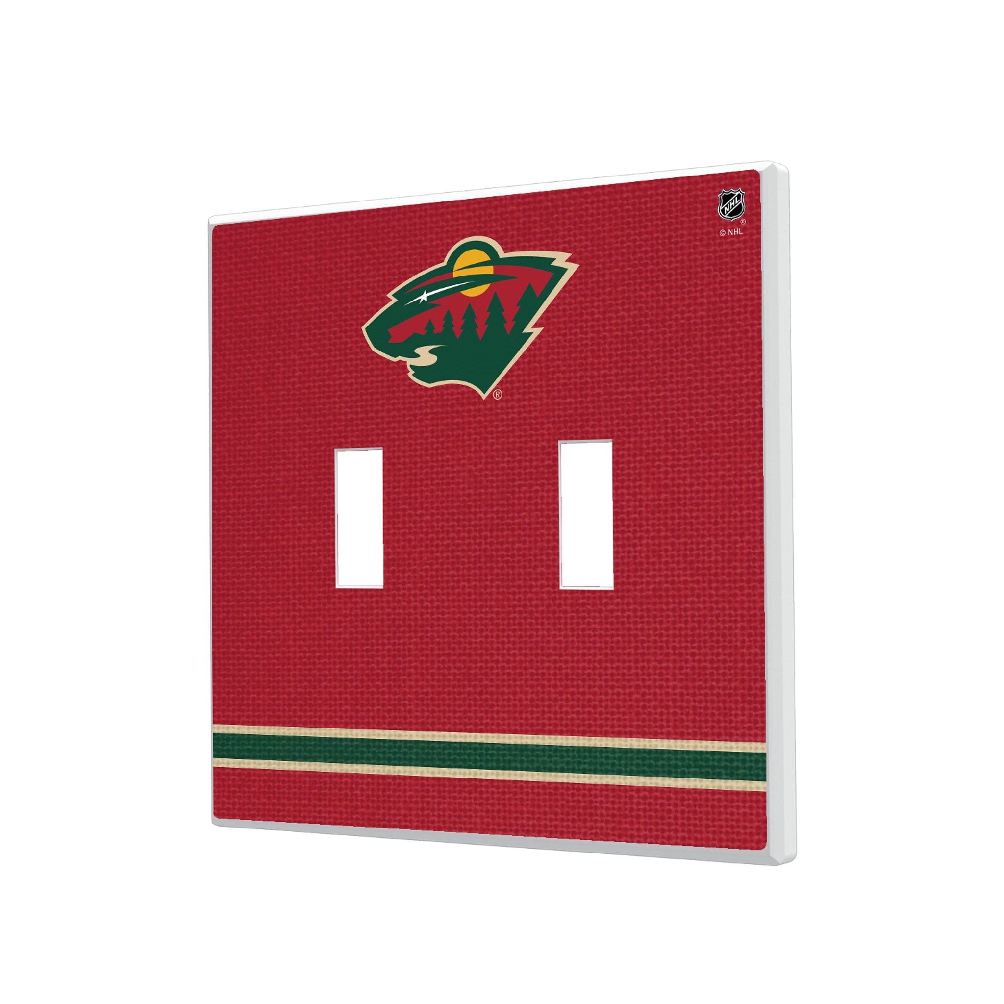 Minnesota Wild Stripe Hidden-Screw Light Switch Plate