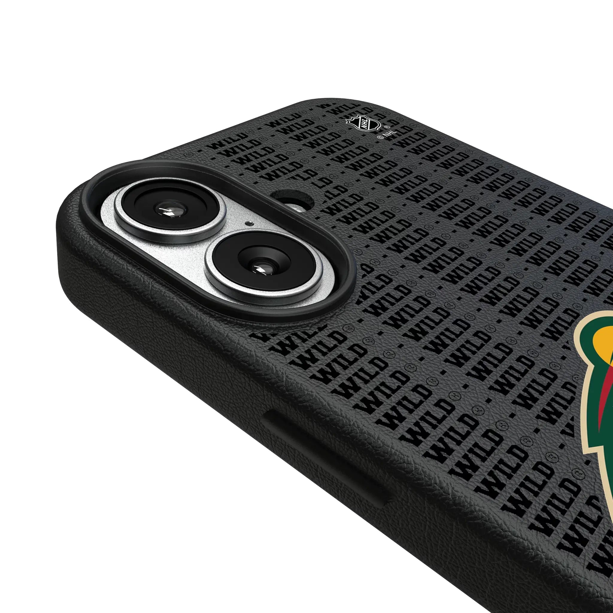 Minnesota Wild Text Backdrop MagSafe Compatible Phone Case for Apple iPhone