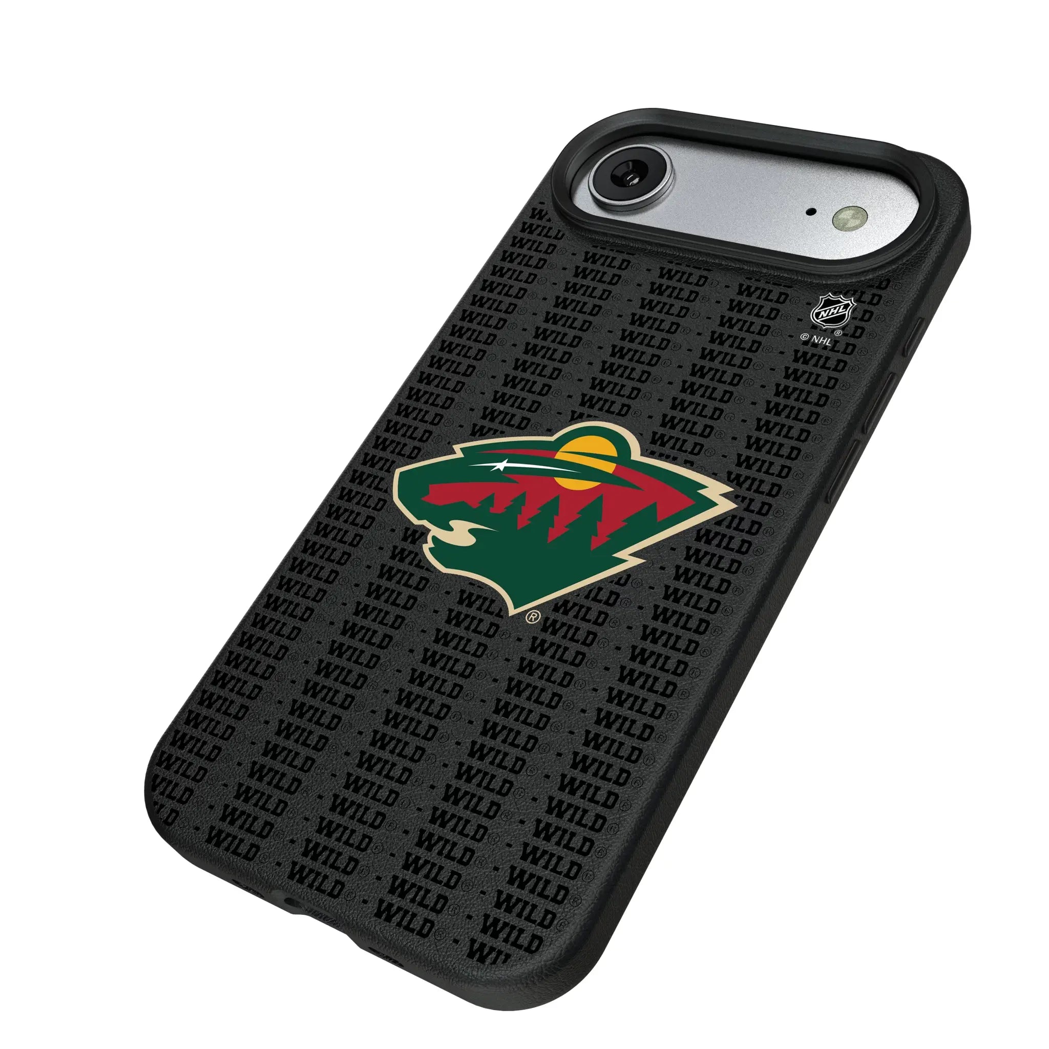 Minnesota Wild Text Backdrop MagSafe Compatible Phone Case for Apple iPhone