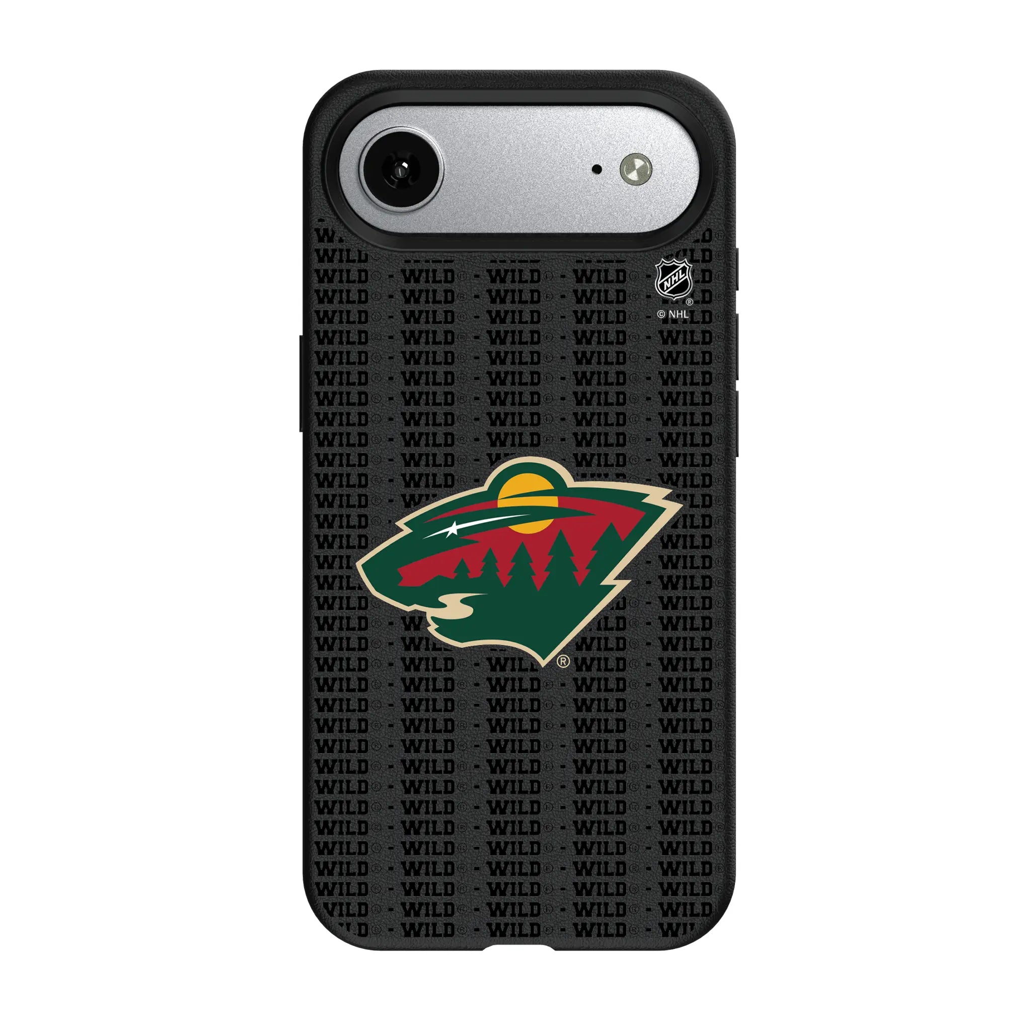 Minnesota Wild Text Backdrop MagSafe Compatible Phone Case for Apple iPhone