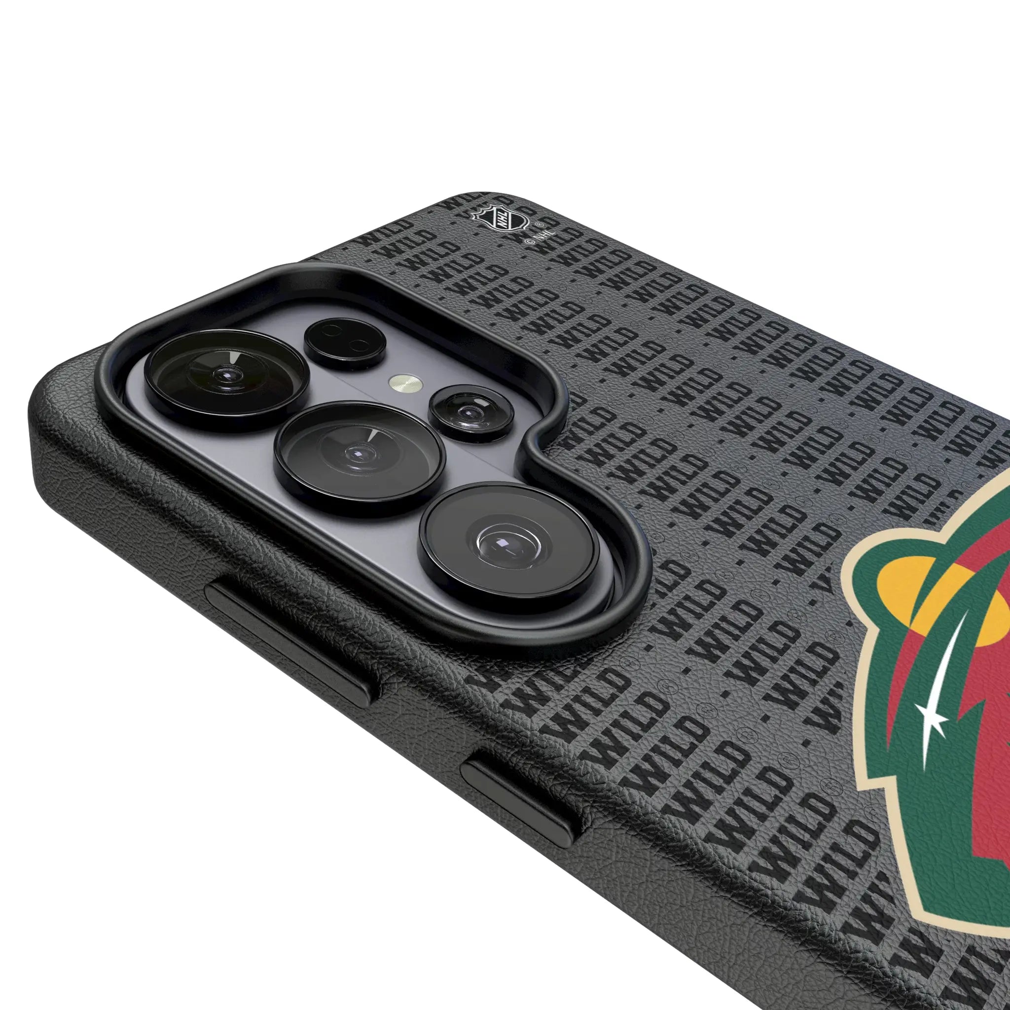 Minnesota Wild Text Backdrop MagSafe Compatible Phone Case for Samsung Galaxy