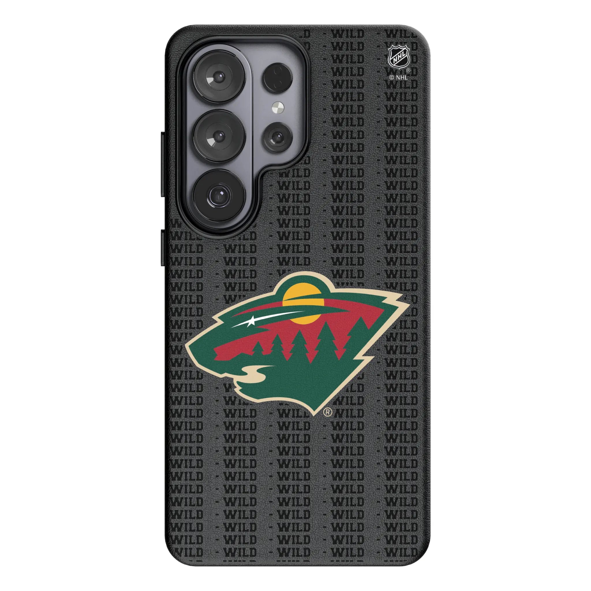 Minnesota Wild Text Backdrop MagSafe Compatible Phone Case for Samsung Galaxy