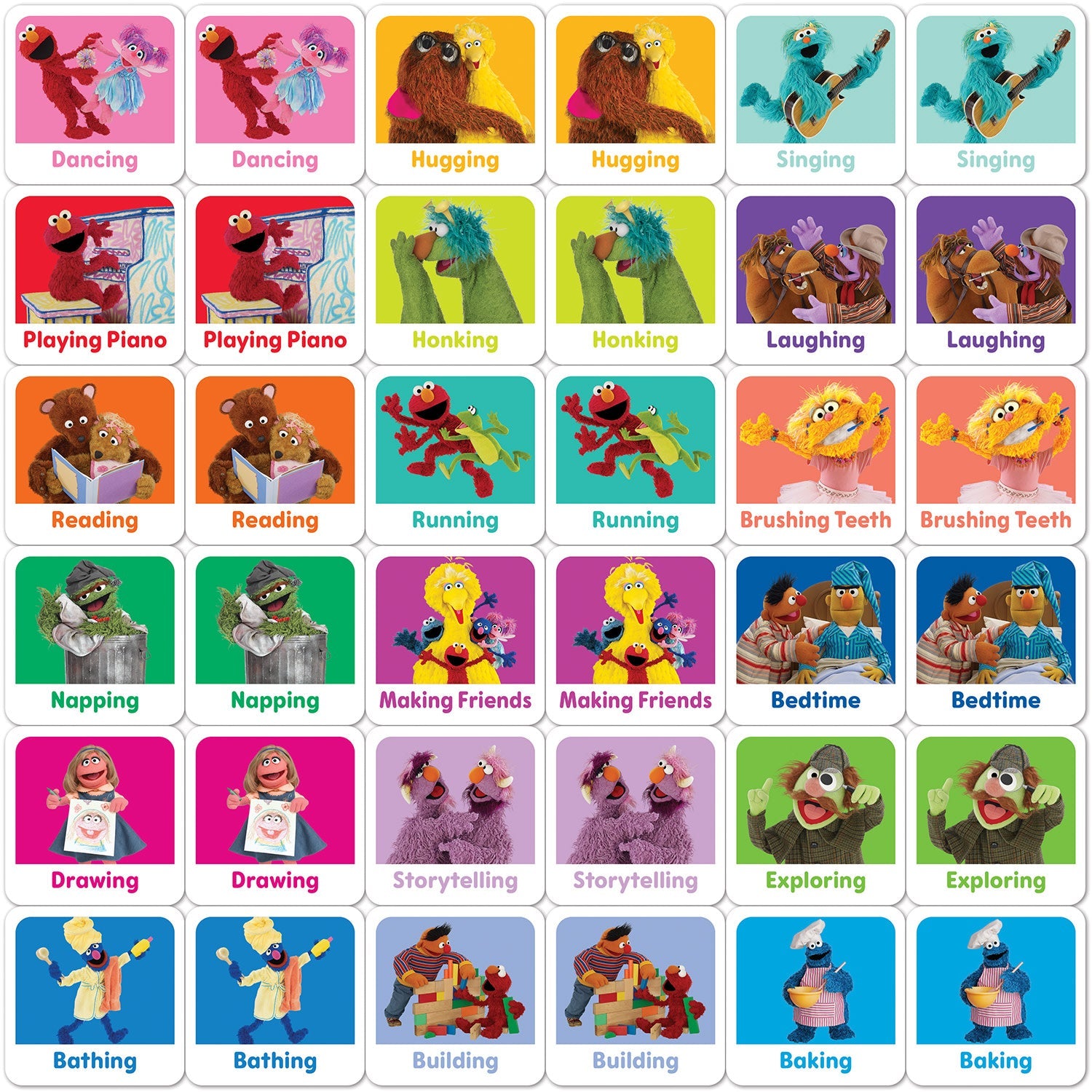 Sesame Street - Elmo & Friends Matching Game - 757 Sports Collectibles