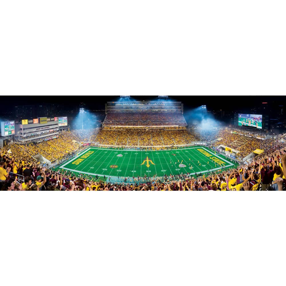 Arizona State Sun Devils 1000 Piece Panoramic Jigsaw Puzzle - Sports Gifts, Sports Memorabilia, Sports Collectibles, Fan Shop
