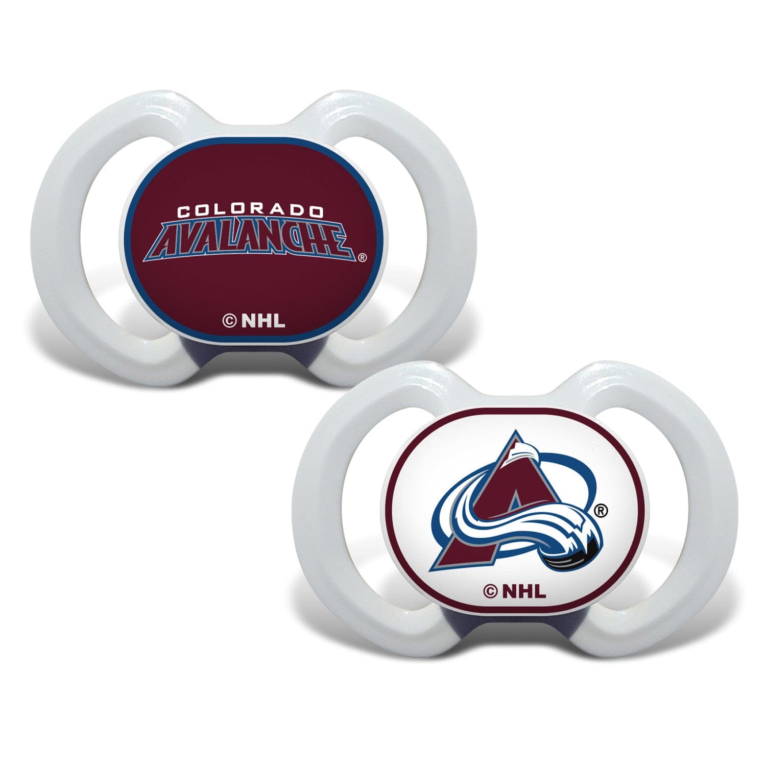 Colorado Avalanche Pacifier 2-Pack - Sports Gifts, Sports Memorabilia, Sports Collectibles, Fan Shop